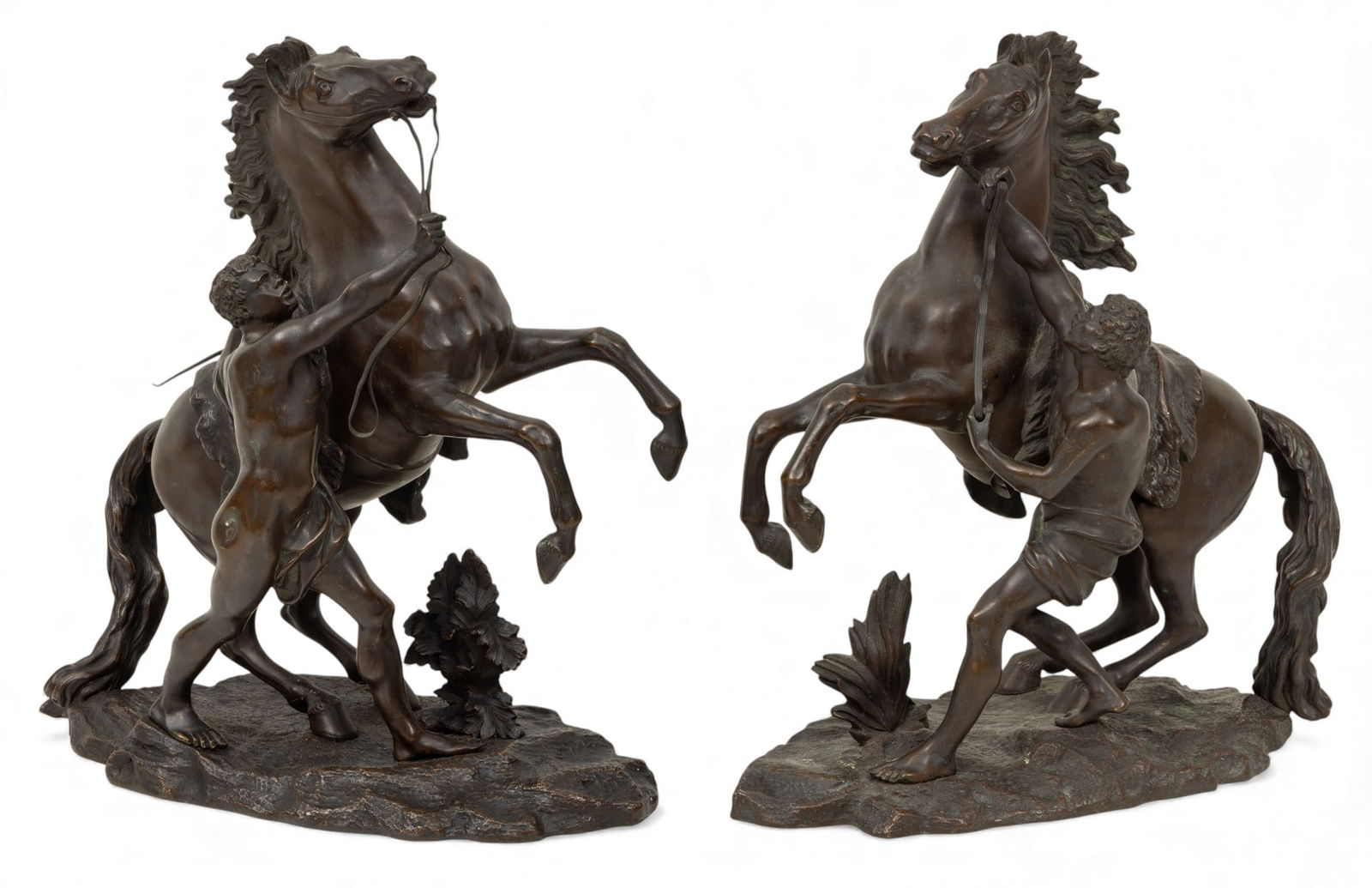 After Guillaume Coustou the Elder (French, 1677-1746) 'Chevaux De Marly' Bronze Sculptures, Early (1 of 5)