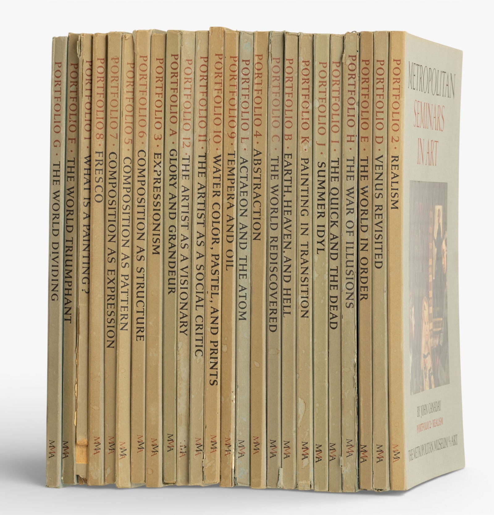 Metropolitan Seminars in Art 24 Portfolios, by John Canaday 1958, H 12.5" W 10" 24 PCS (1 of 9)
