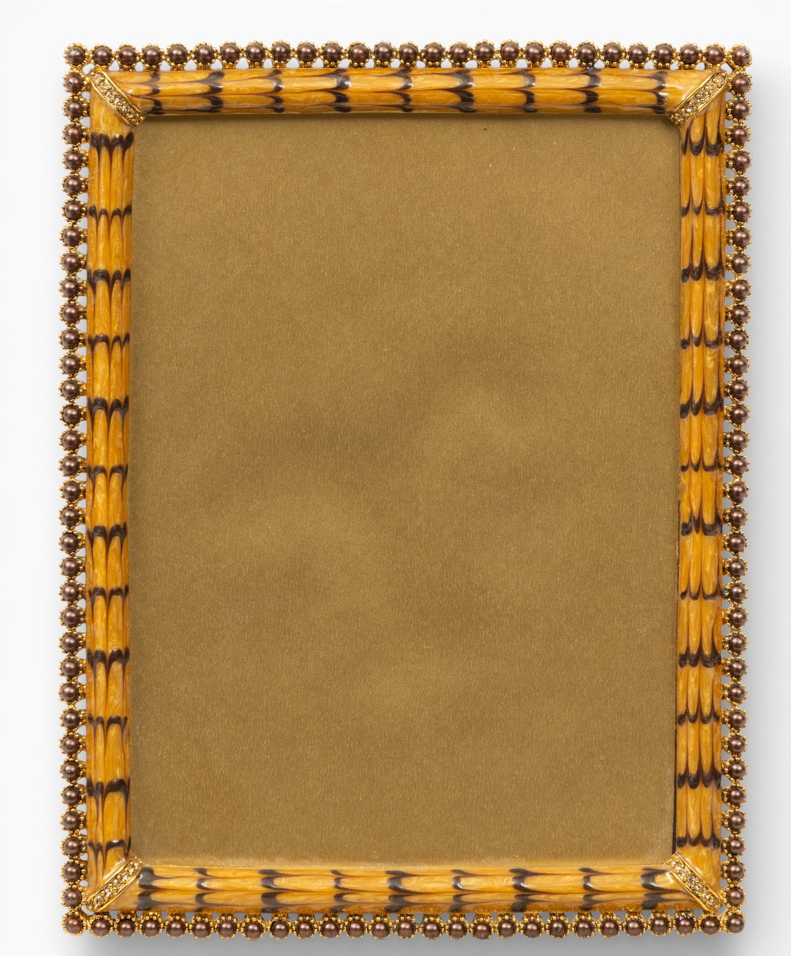Jay Strongwater (American, B. 1960) Picture Frame, Ca. 2000, H 6.75" W 4.75" Frame Size: H 8" W 6" (1 of 3)