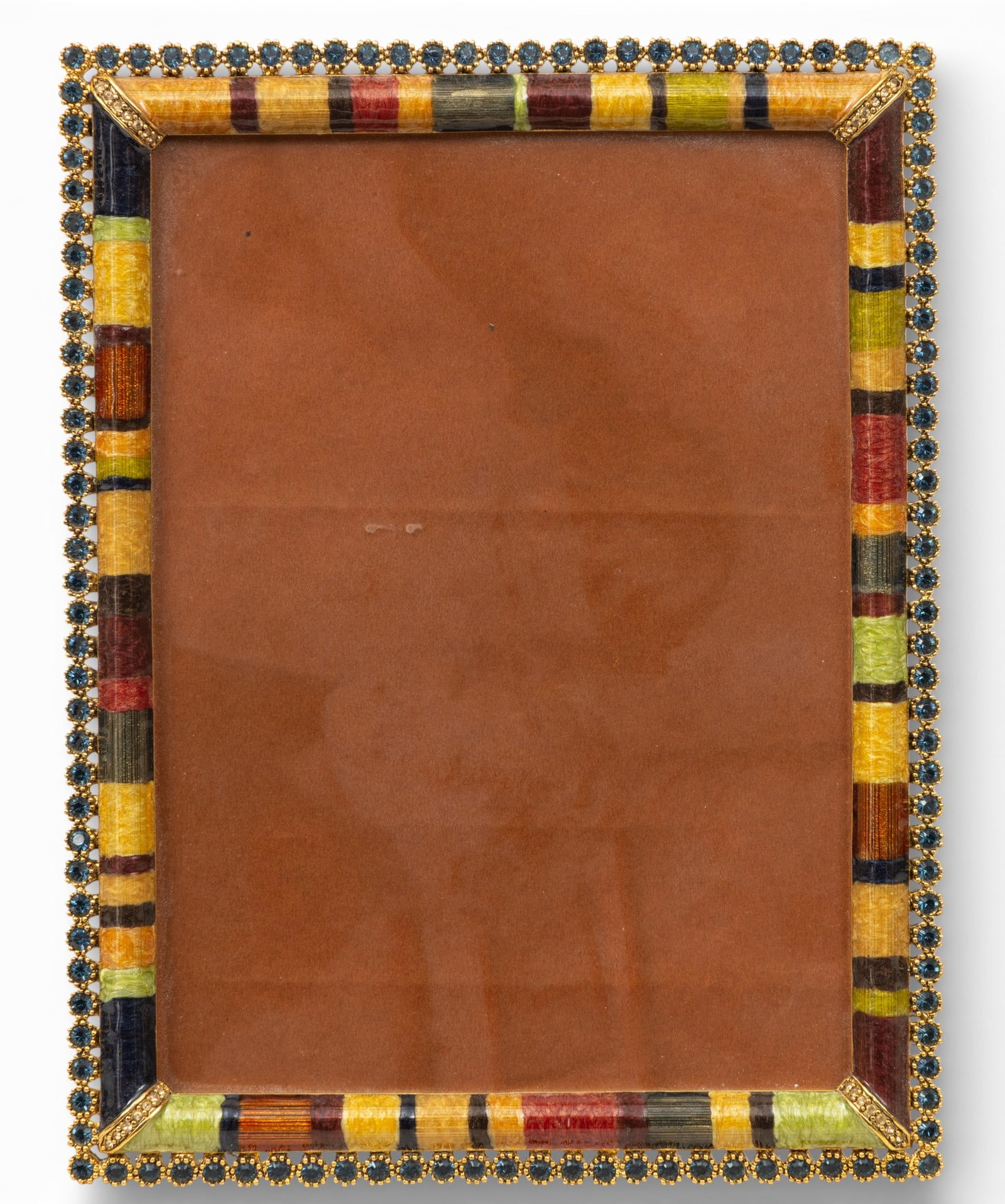 Jay Strongwater (American, B. 1960) Picture Frame, Ca. 2000, H 6.75" W 4.75" Frame Size: H 8" W 6" (1 of 3)