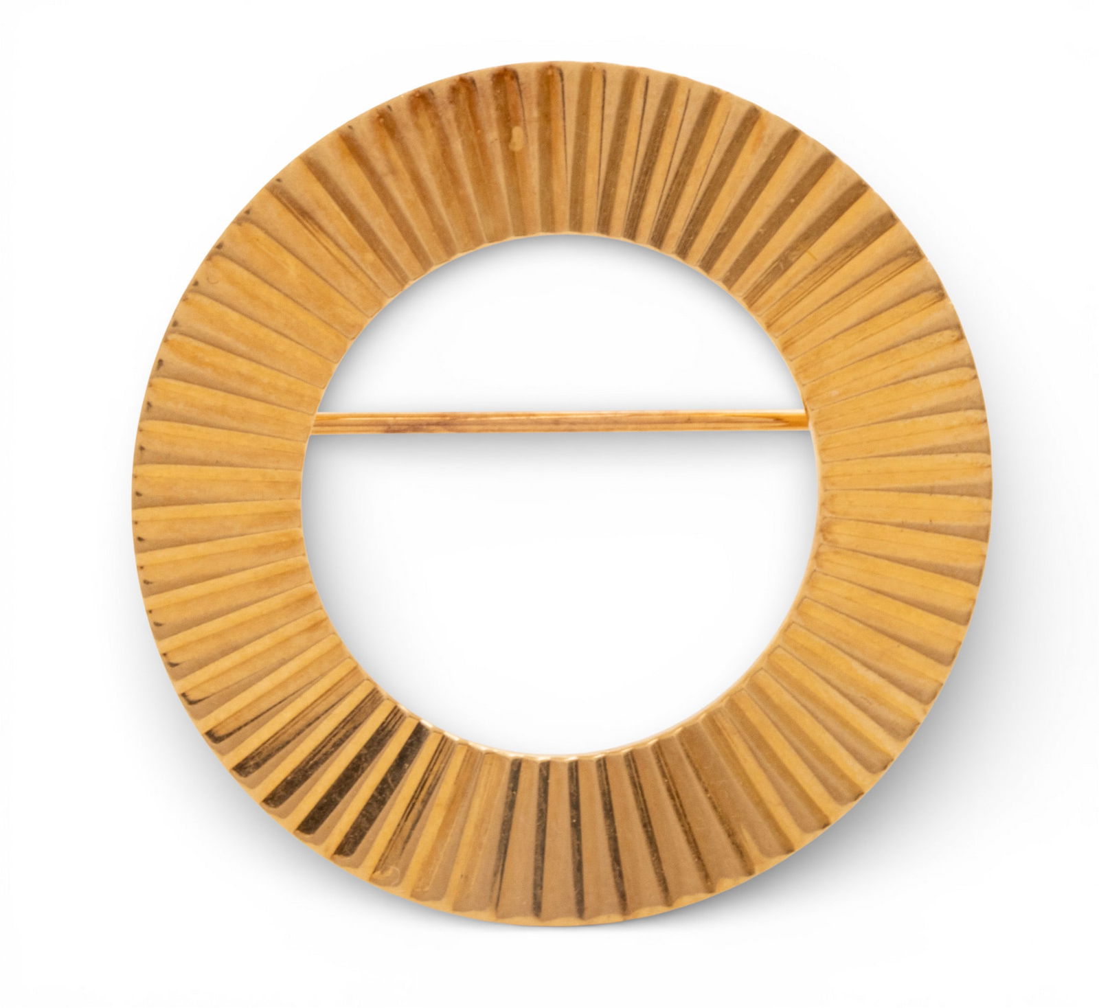 Tiffany & Co (Paris) 14 Kt Circular Brooch 1960, Dia. 1.2" 6.6 g (1 of 6)