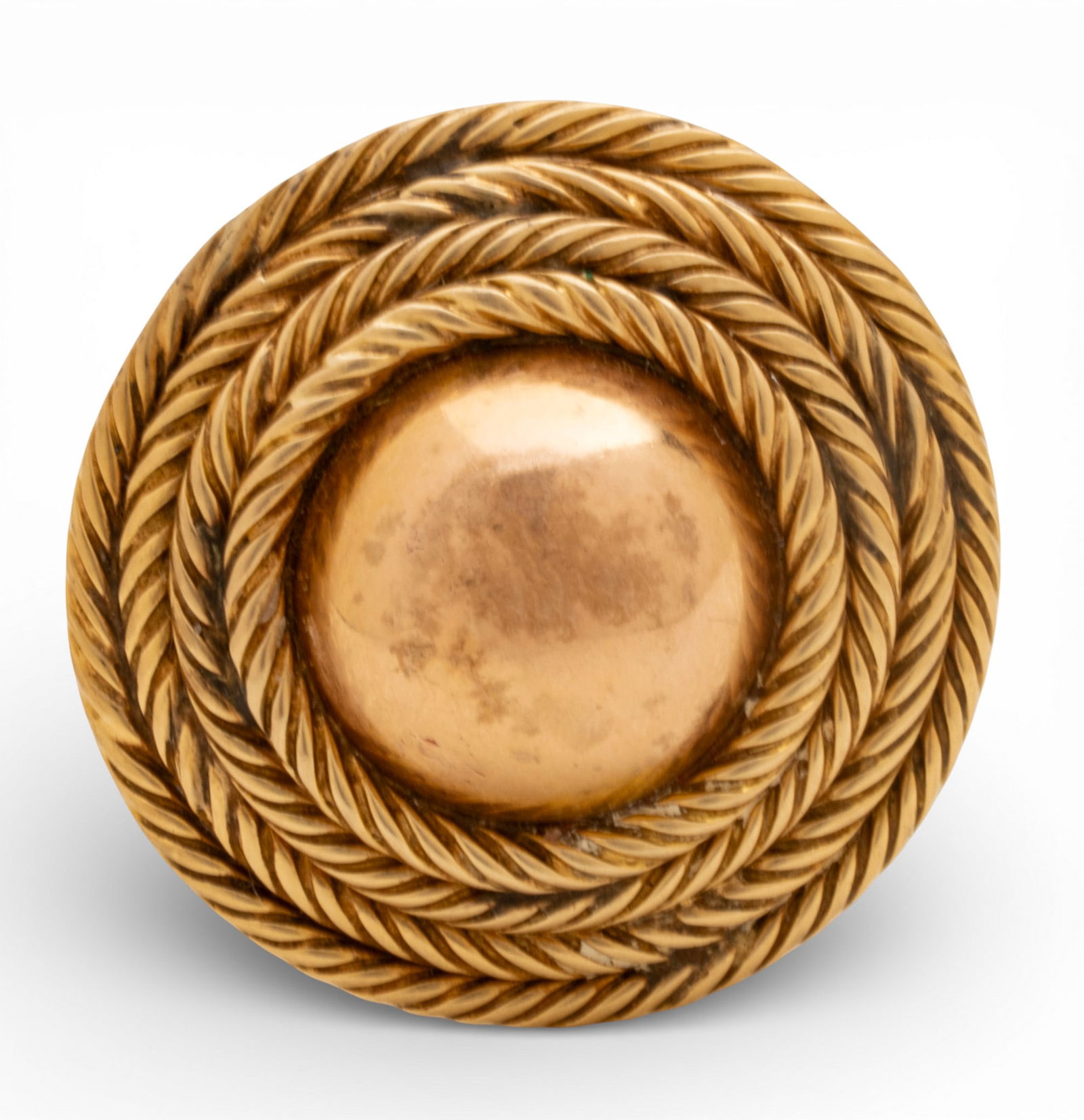 Tiffany 14K Yellow and Rose Gold Circular Brooch Dia. 1.2" 15.2 g 1 PC (1 of 6)