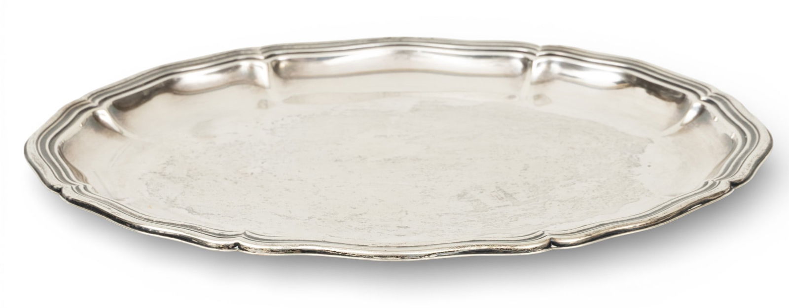 Eastern European 835 Silver Tray 1940, W 8" L 10.5" 8.4 t oz 1 PC (1 of 3)