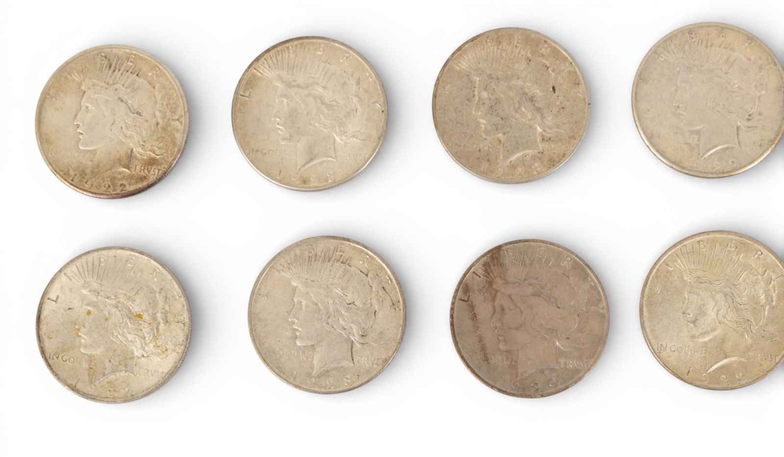 29 Liberty Dollars 1921 - 1992; 3 Eisenhower Dollars 1972 - 1976 27 t oz 33 PCS (1 of 7)