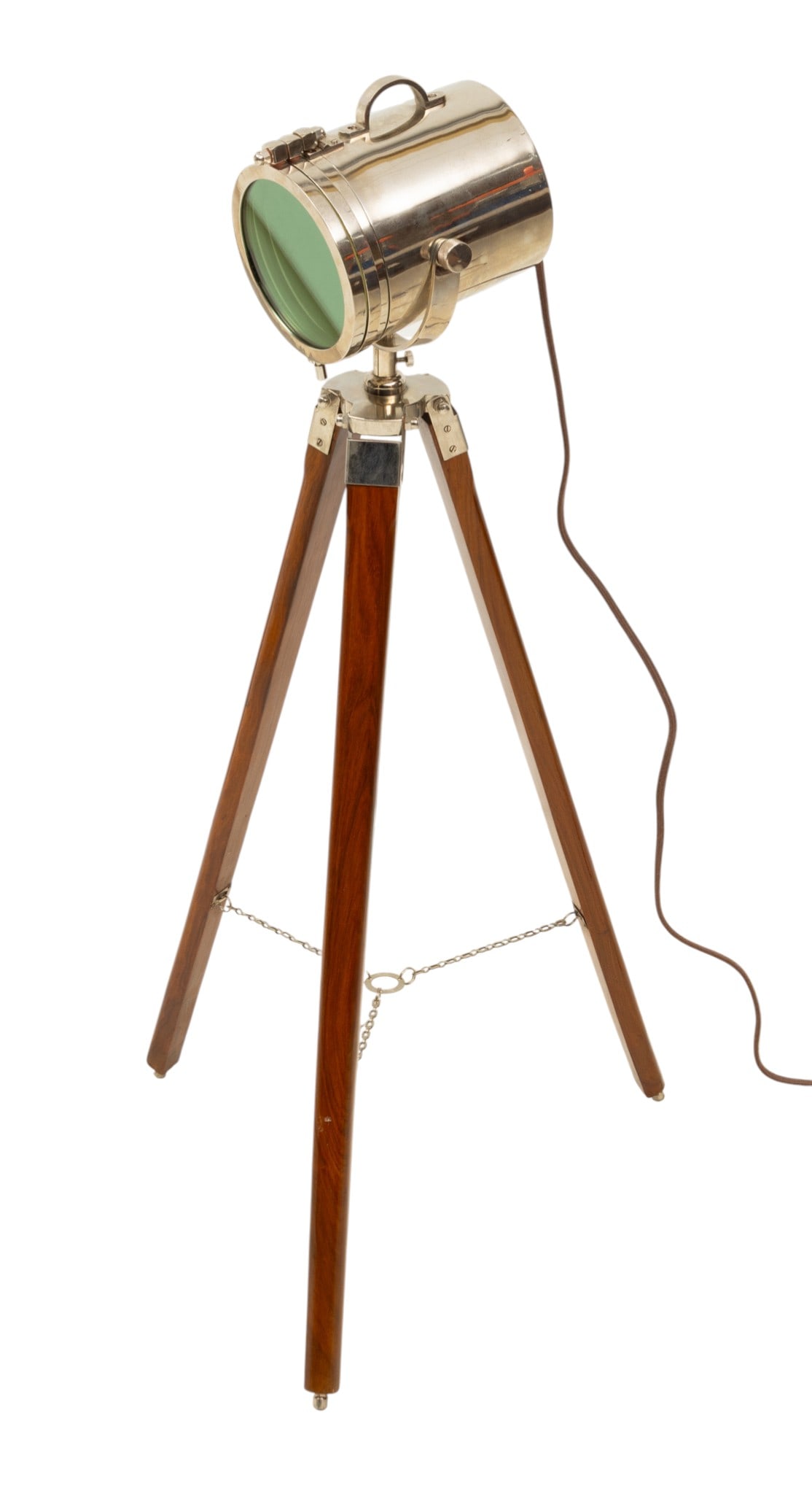 Electrified Movie Set Light on Tripod, Ca. 1930, H 37" W 18" L 18" (1 of 5)