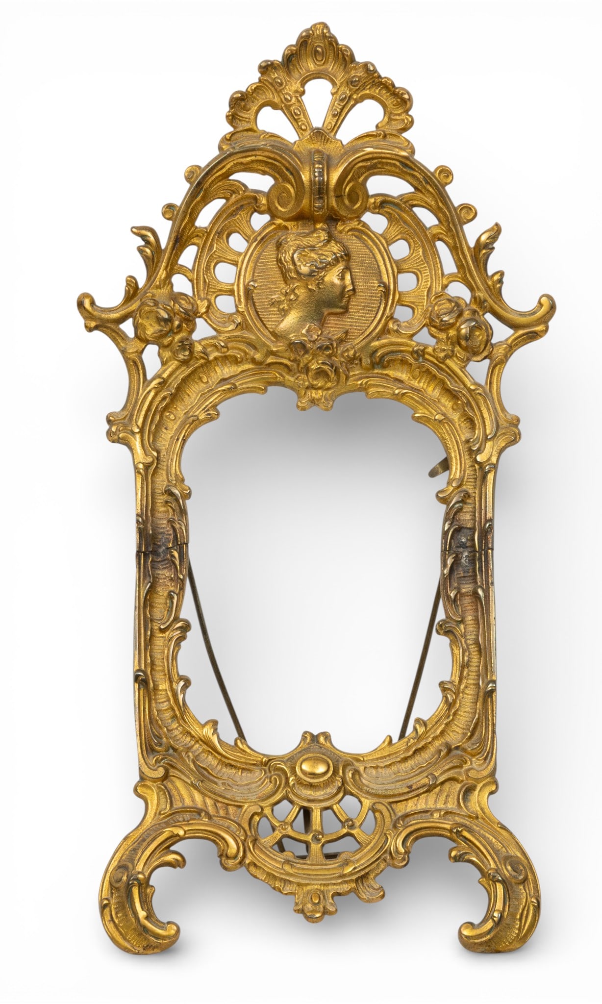 National Brass & Iron Works (Reading, Penn.) Art Nouveau Style Bronze Table Top Picture Frame, Ca. (1 of 4)