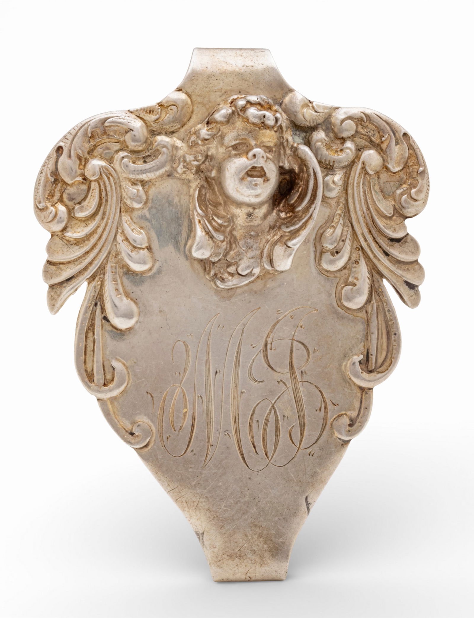 Art Nouveau Sterling Silver Belt Chatelaine 1900, H 2.5" 22 g (1 of 6)