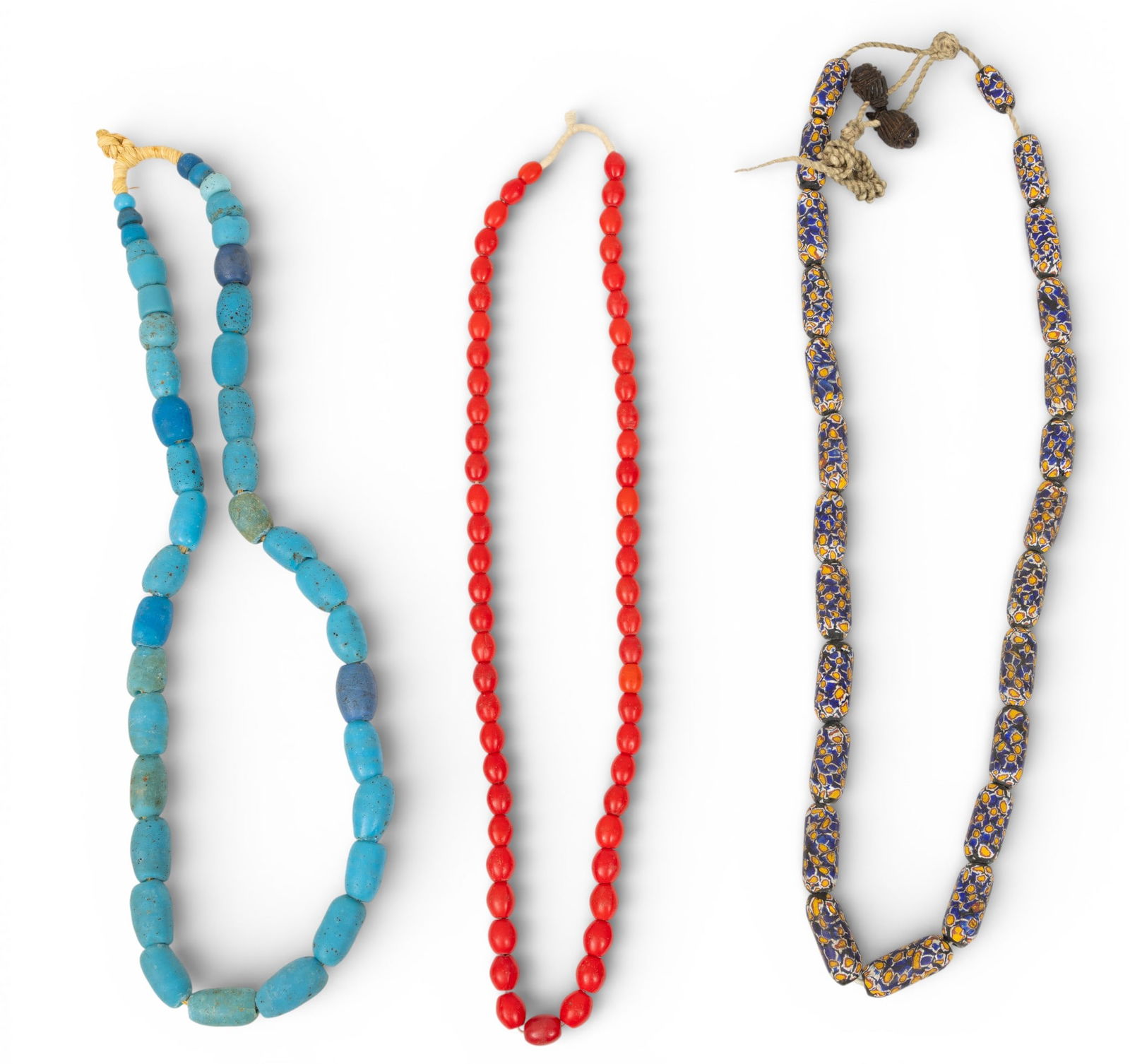 Three African Trade Bead Necklaces 3 PCS (1 of 4)
