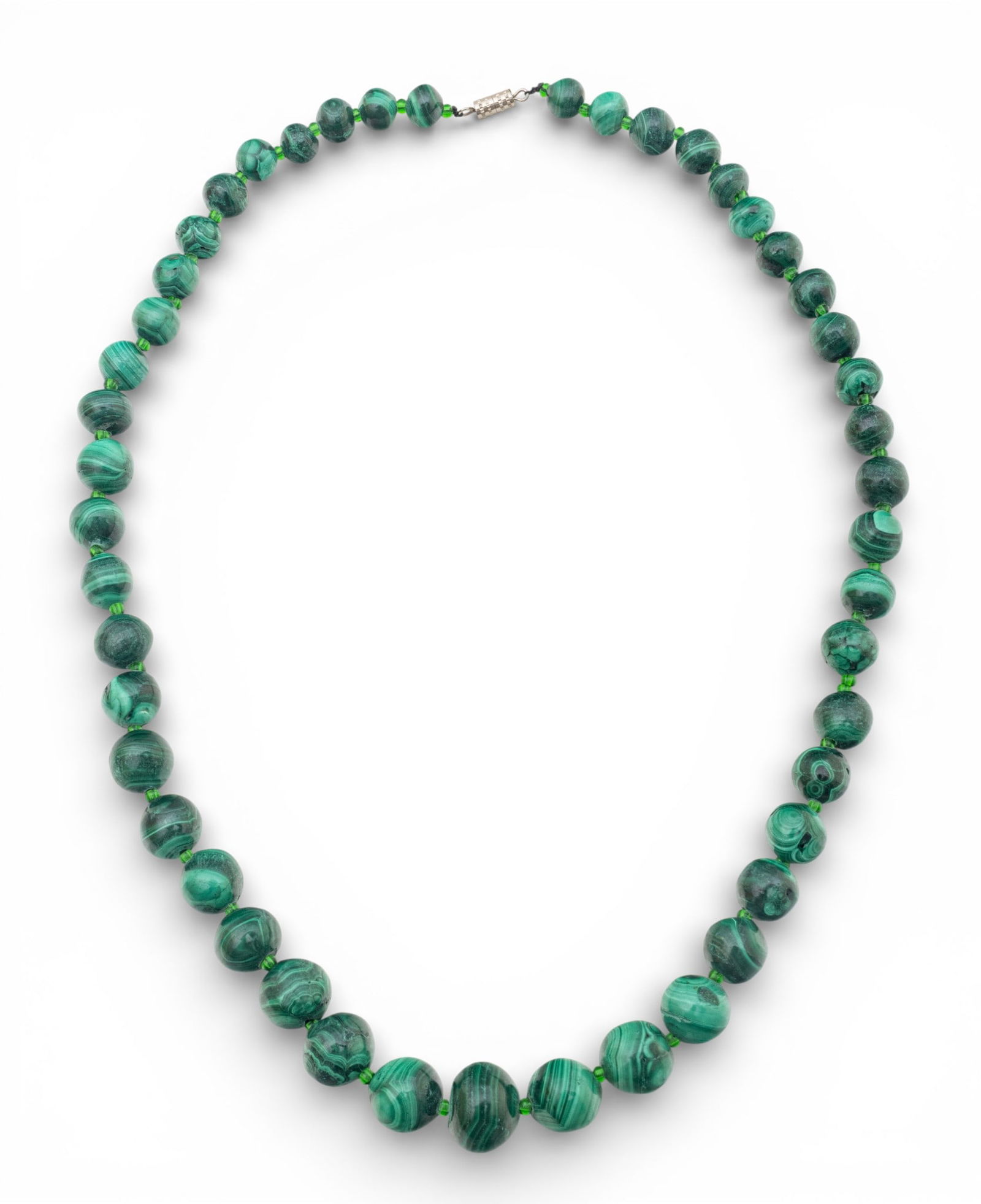 Tanzania, Malachite Bead Necklace L 22" 4.1 t oz 1 PC (1 of 4)
