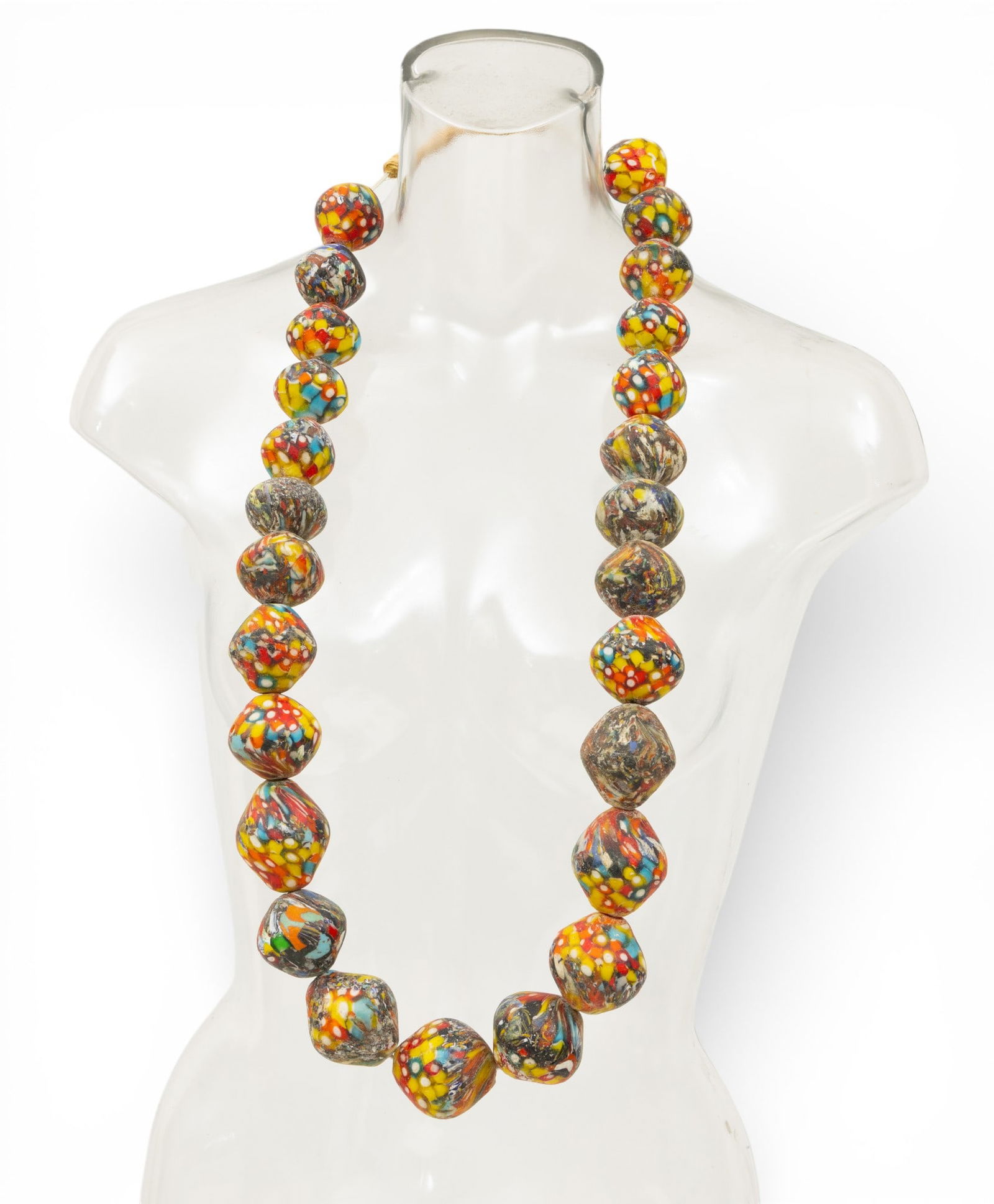 African Trade Bead Necklace (1 of 4)