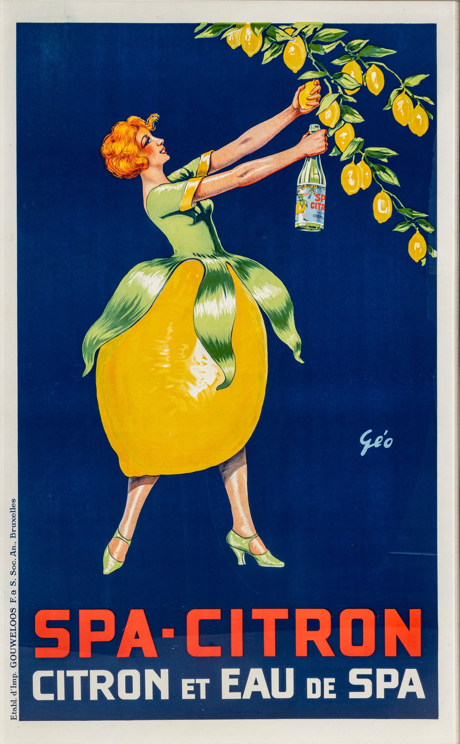 Henry Jules Jean Geoffroy (French, 1853-1924) Lithographic Poster in Colors on Paper, Linen Backed, (1 of 10)