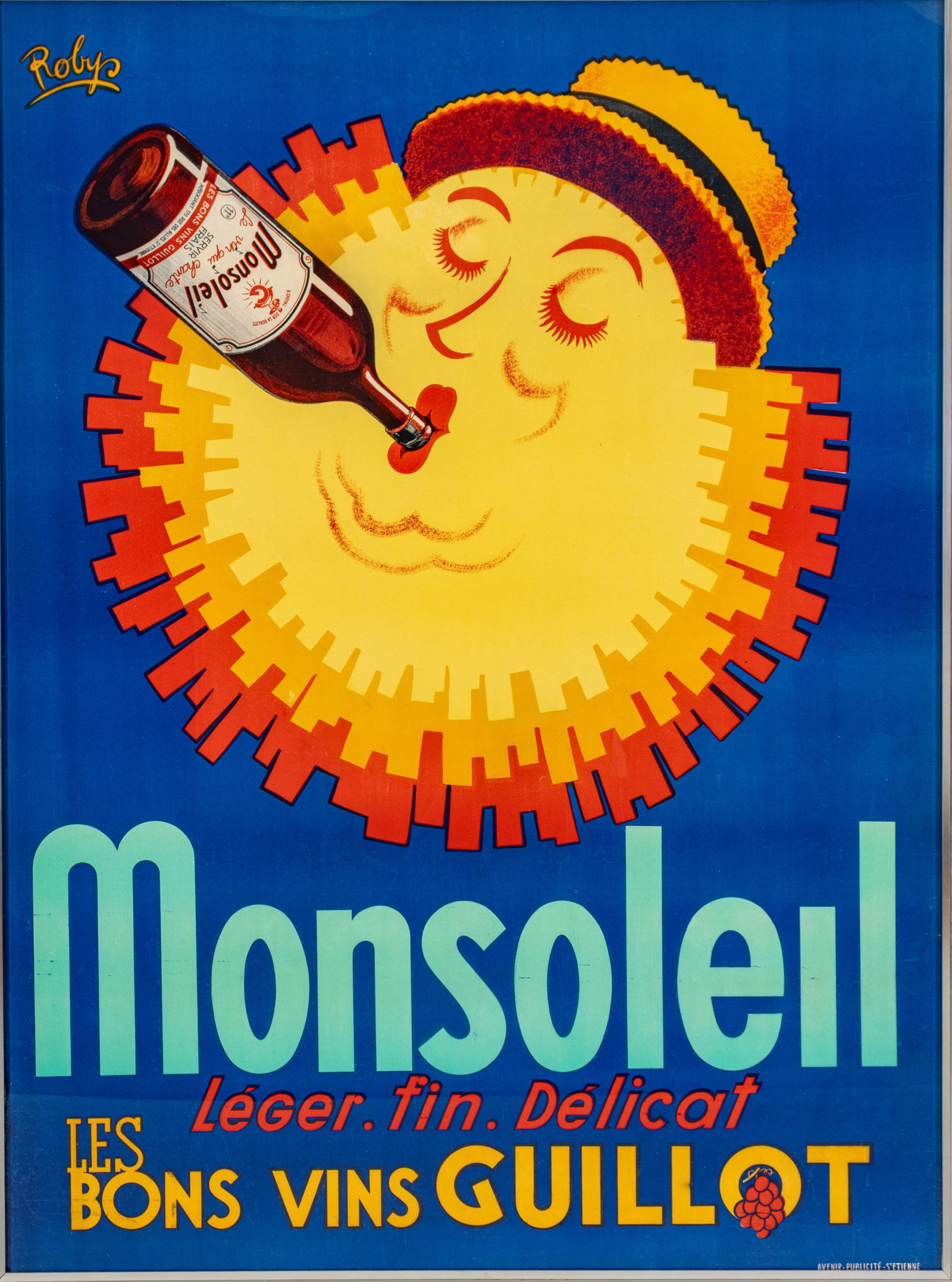 Robys (Robert Wolff) (French, 1916-1995) Lithographic Poster in Colors on Paper, Linen Backed, Ca. (1 of 10)