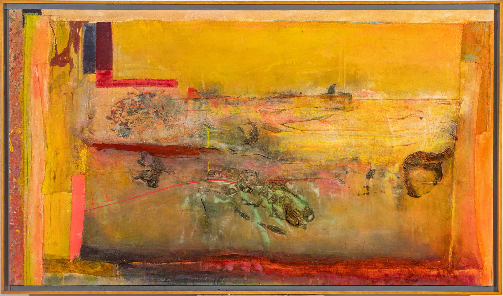 Frank Bowling R.A. (British, B. 1934) Acrylic, Acrylic Gel and Mixed Medium on Collaged Canvas with (1 of 18)