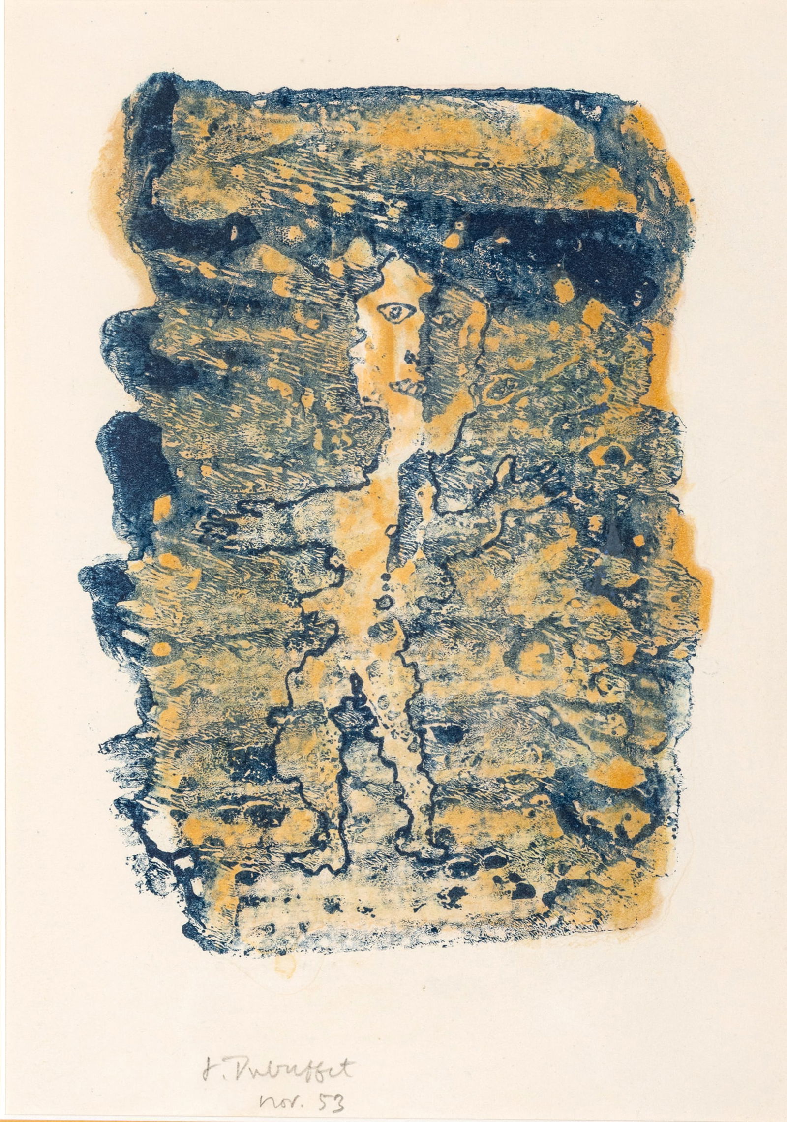 Jean Dubuffet (French, 1901-1985) Lithograph in Colors on Wove Paper, 1953, 'La Vie Dangereuse', H (1 of 7)