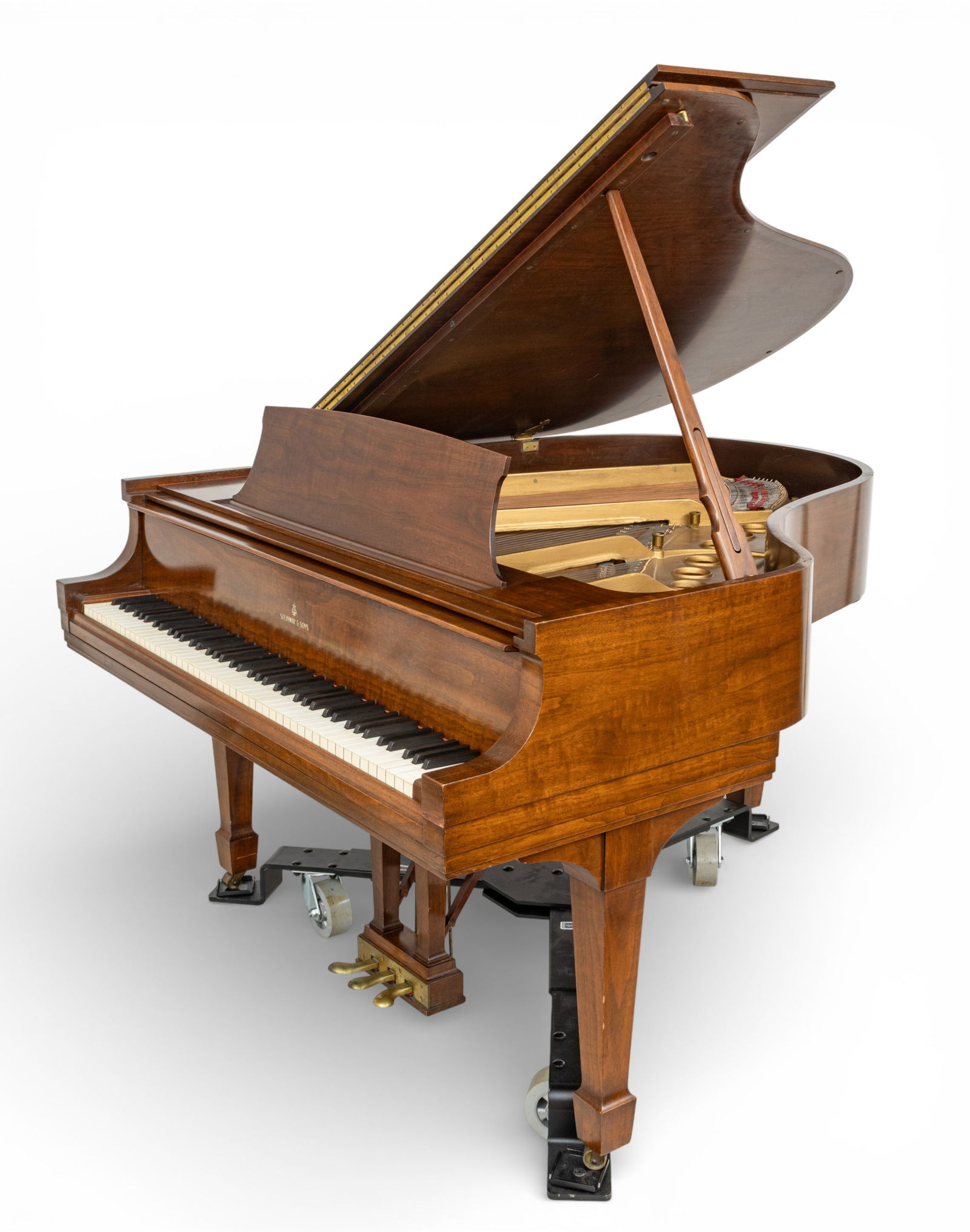 Steinway & Sons Walnut Polish Model M Baby Grand Piano 1945, SN: 317156, L 5' 7" W 4' 8" (1 of 19)