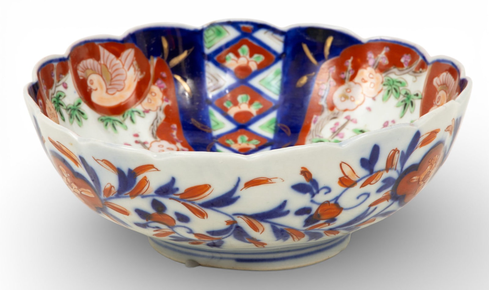 Japanese Imari Porcelain Bowl H 3" Dia. 8.5" (1 of 4)