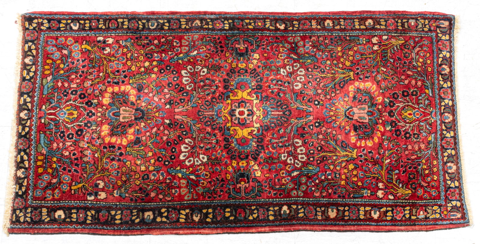 Persian Sarouk Oriental Rug, Wool, Hand Woven 1930, W 2' 6" L 4' 10" (1 of 5)