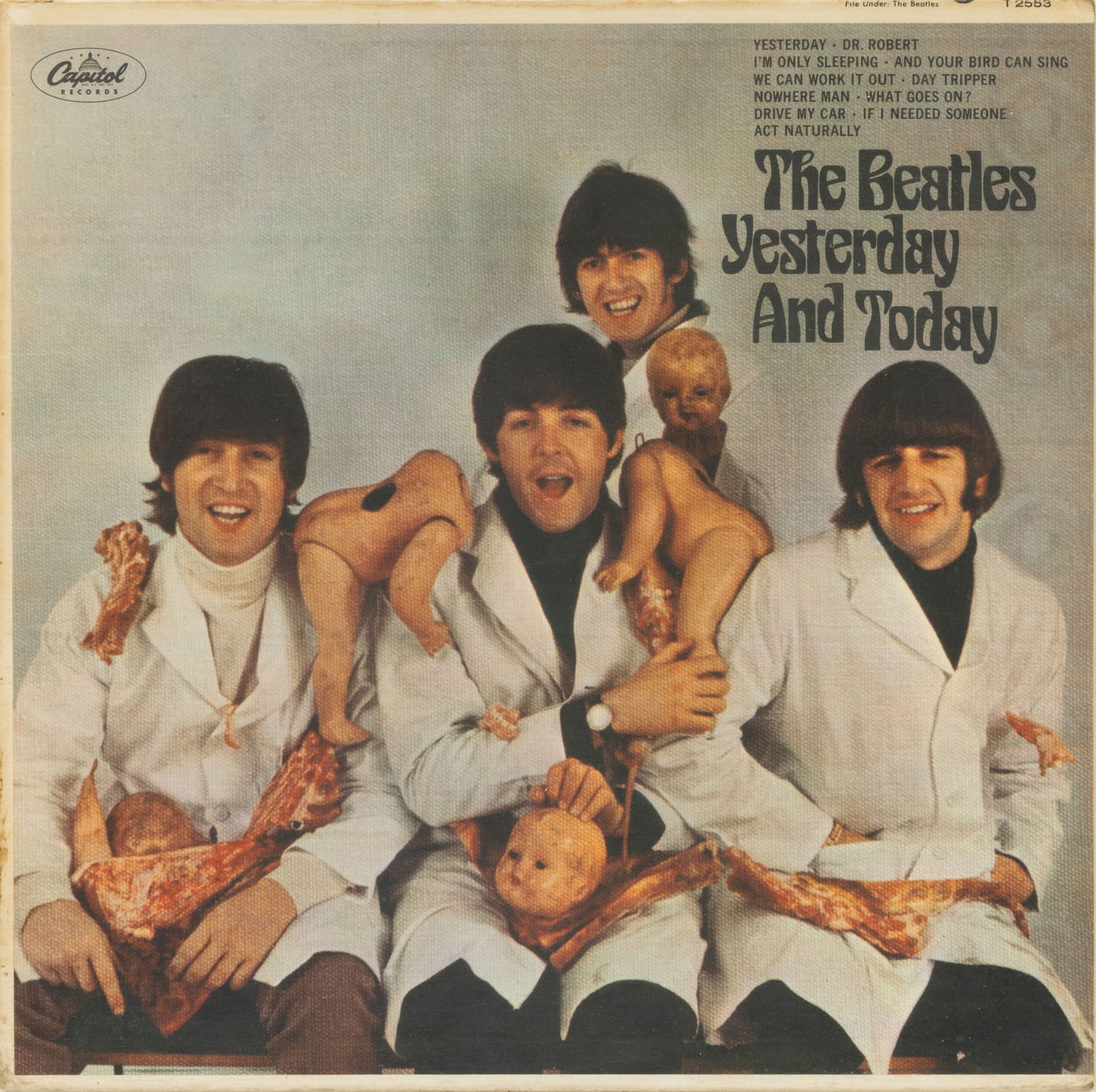The Beatles, Yesterday and Today, Third State Mono Butcher Cover, 1966, H 12.25" W 12.25" (1 of 4)