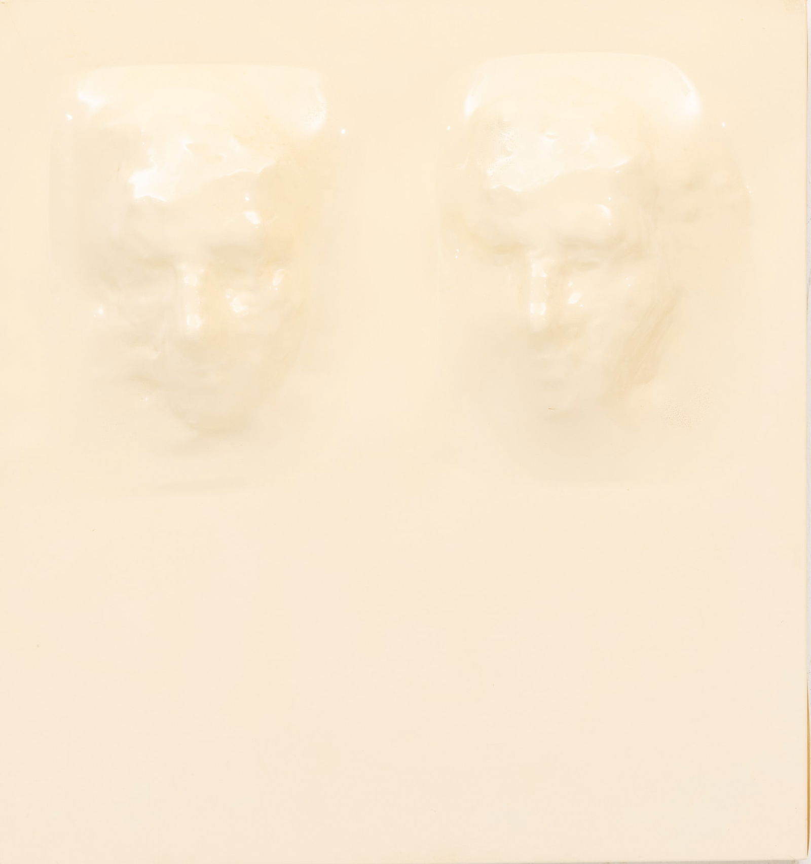 Sergio De Giusti (Italian/American, B. 1941) Vacu-Formed Plastic 1970, 'Two Faces', H 22" W 20.25": Sergio De Giusti (Italian/American, B. 1941) Vacu-Formed Plastic 1970, 'Two Faces', H 22" W 20.25" Depth 4" Signed and dated on verso. Provenance: Property from a Prominent Art & Design Collect