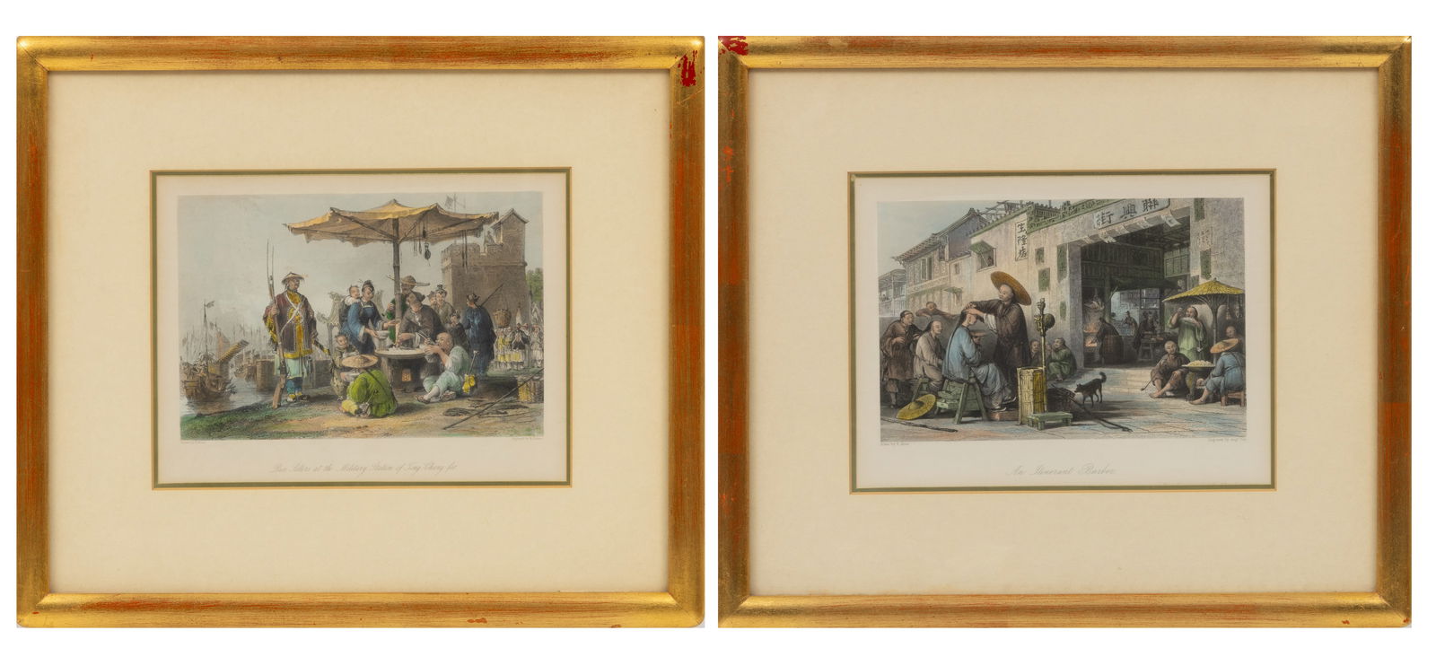 August Fox (British, 1800-1876) After Thomas Allom (British 1804-1872) Hand Colored Engravings on (1 of 11)