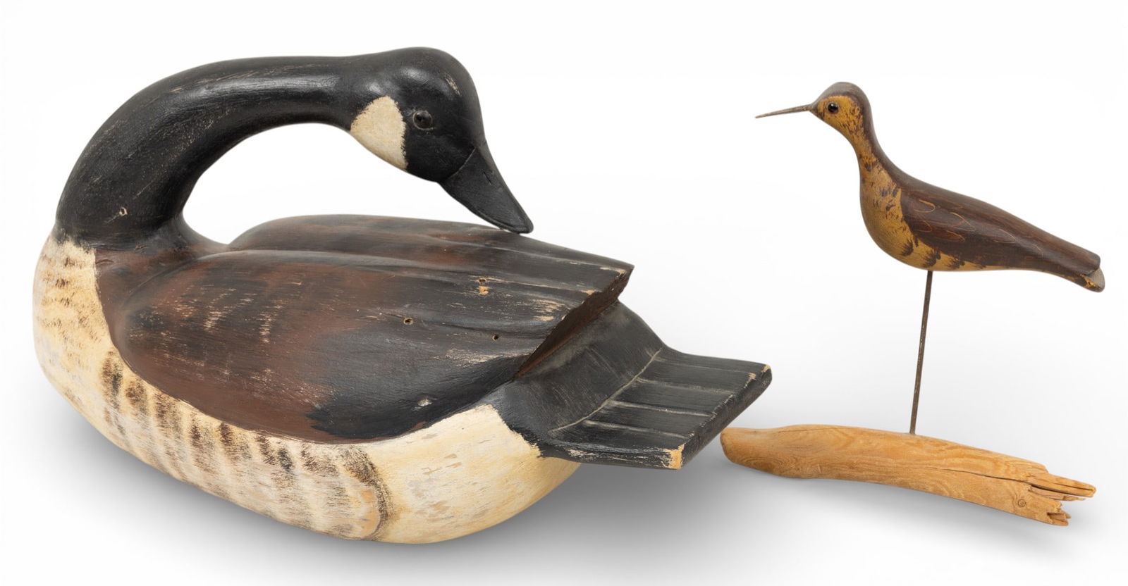 Yellowlegs Shorebird and Canada Goose Decoys, Ca. 20th Cent., 2 PCS (1 of 4)