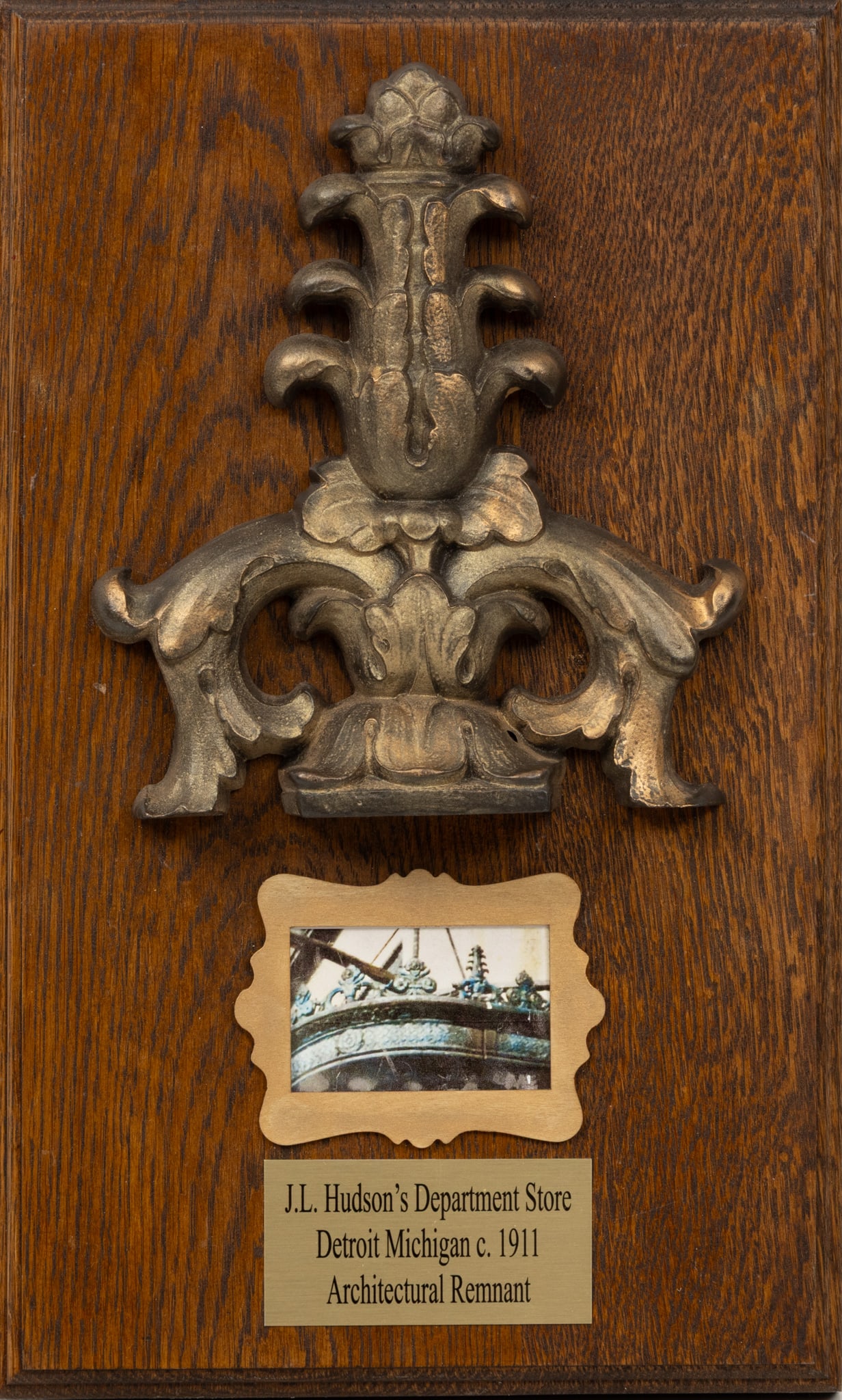 Cast Iron Cast Iron Floral & Leaf Designed Architectual Ornament, from the J.L. Hudson's Department (1 of 7)