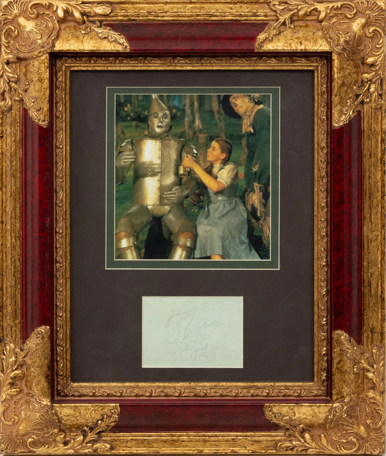 The Wizard of Oz (1939) Cast Signatures with Photograph Display, H 20" W 16.75" (1 of 5)