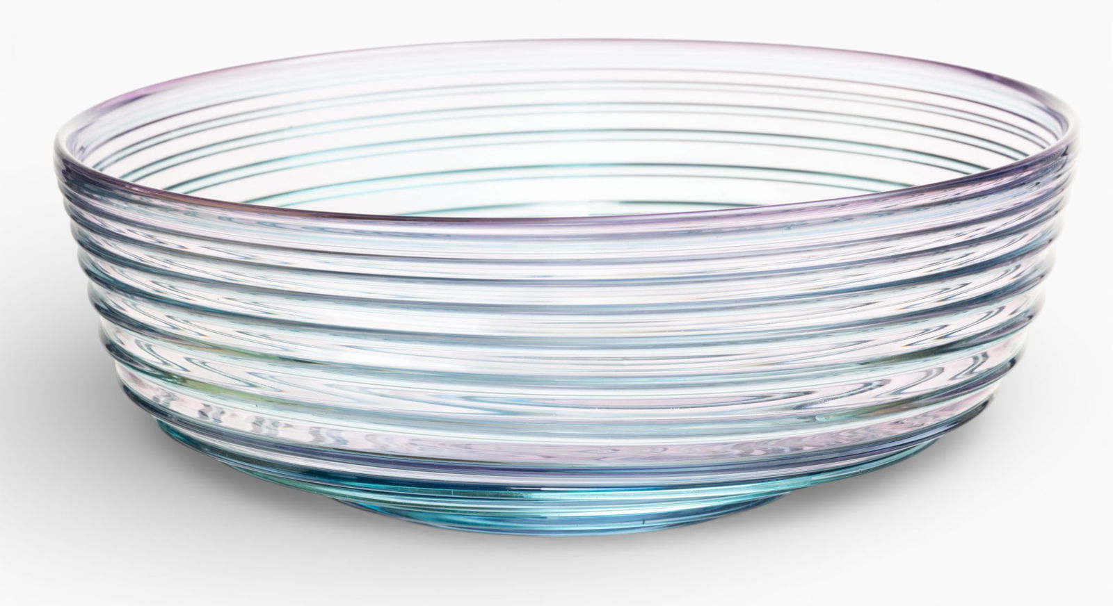 Studio Paval Art Glass Swirl Bowl H 4" Dia. 11" (1 of 3)
