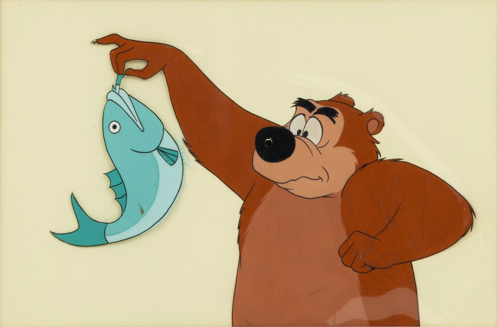 Walt Disney Studios (American) Hand Painted Animation Cel, Humphrey the Bear from 'Hooked Bear', Ca. (1 of 3)
