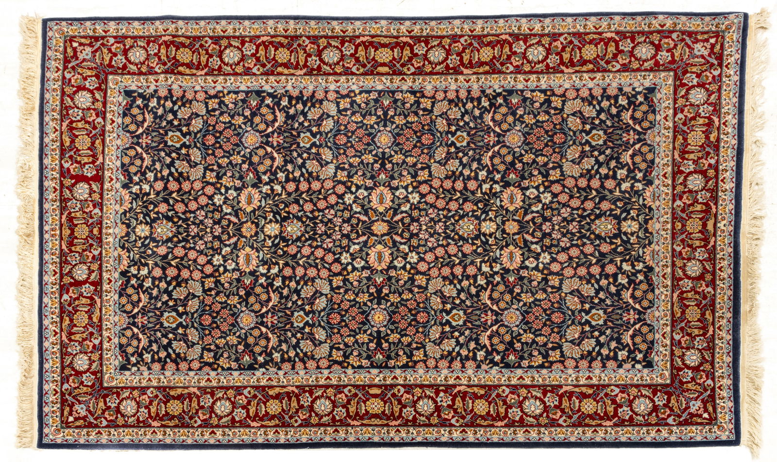Persian Hereke Handwoven Wool Rug, Ca. 1960-1980, W 4' 11" L 7' 8" (1 of 9)
