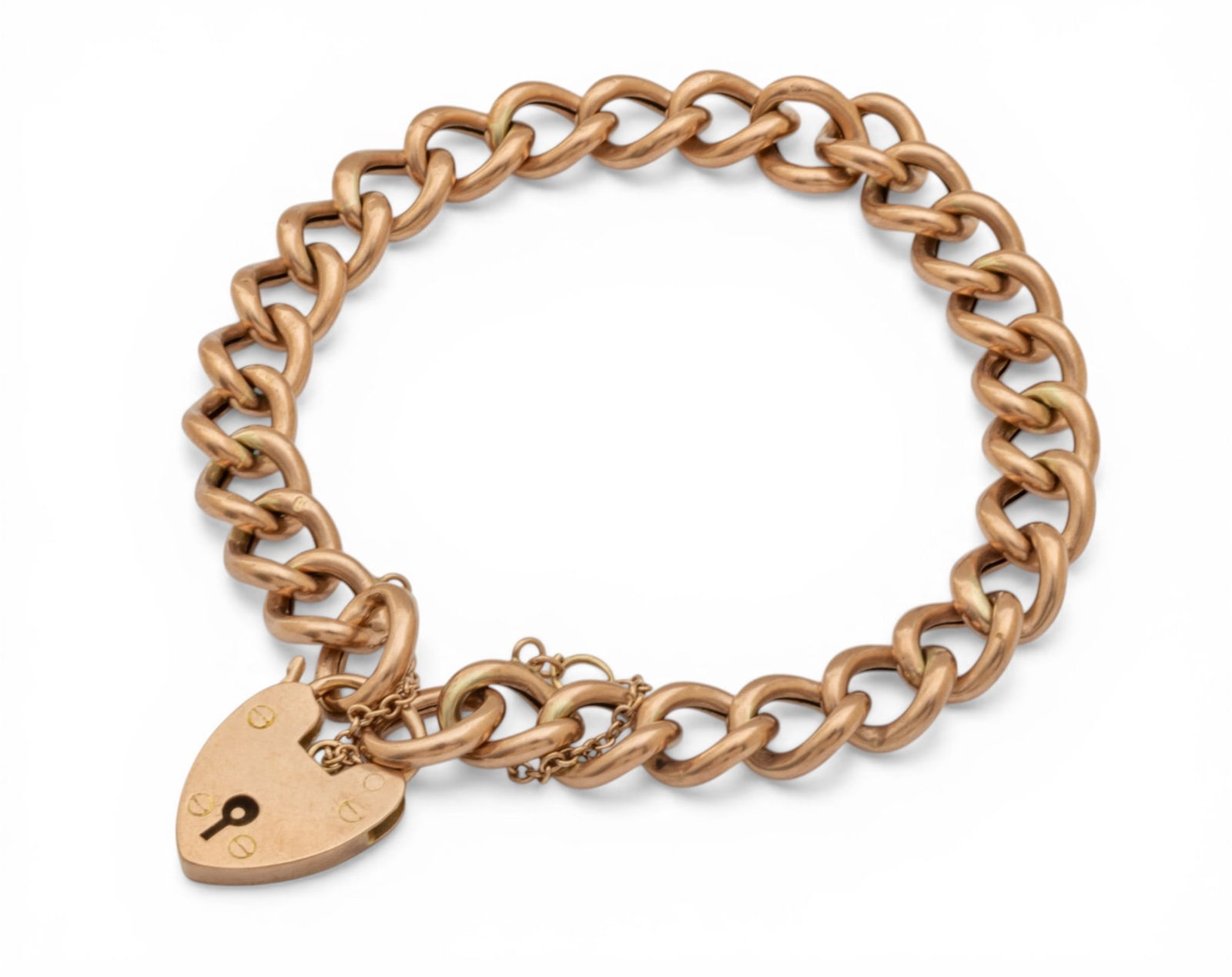 9K Gold Chain Bracelet with Lock L 8.5" 10 g 1 PC: 9K Gold Chain Bracelet with Lock L 8.5" 10 g 1 PC Dimensions: L 8.5" 10 g 1 PC