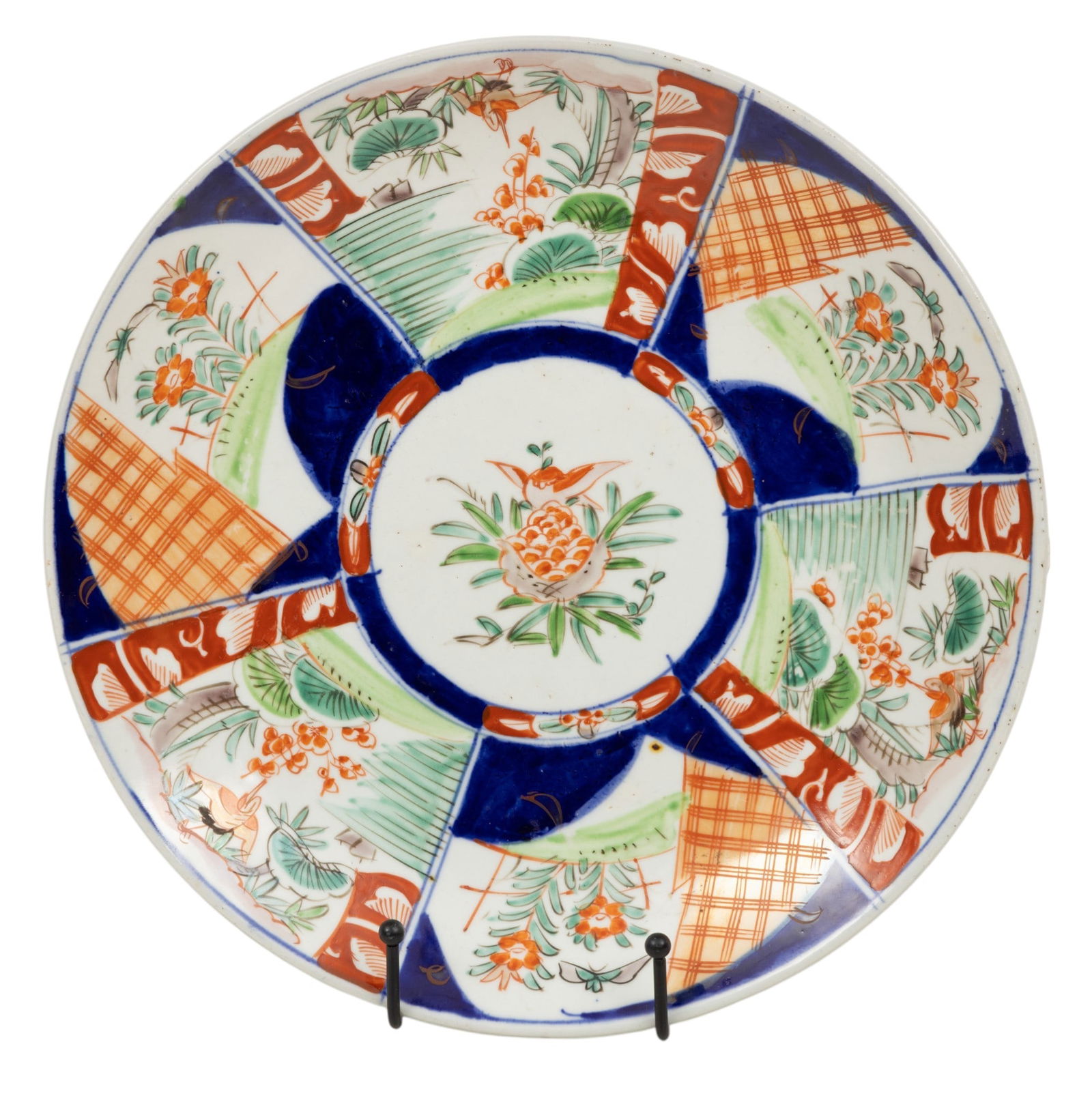 Japanese Imari Porcelain Charger 1830, Dia. 12'' (1 of 3)