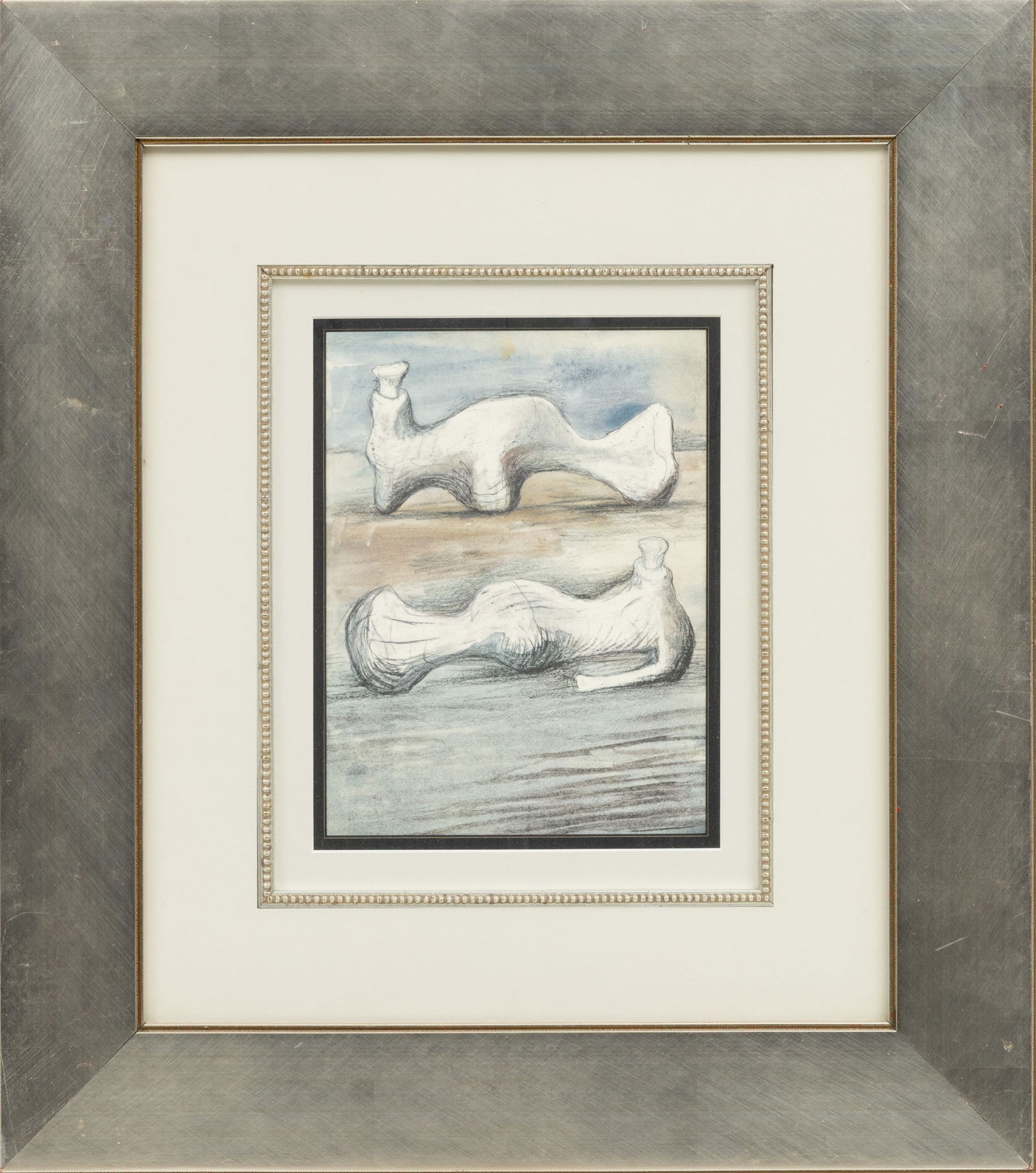 After Henry Moore (British, 1898-1986) Collotype on Paper 1980-83, 'Sketchbook 1928: the West Wind: After Henry Moore (British, 1898-1986) Collotype on Paper 1980-83, 'Sketchbook 1928: the West Wind Relief: Three Works', H 9" W 6.8" 3 PCS From the Facsimile Edition C, Edition of 250. Published by Ku