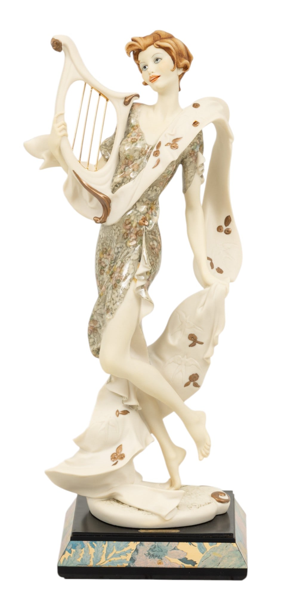Giuseppe Armani (Italian, 1935-2006) Bisque Figure 1991, H 15": Giuseppe Armani (Italian, 1935-2006) Bisque Figure 1991, H 15" Edition #17/10000. Signed. A standing woman holding a lyre. On base. 16" Marked Florence. Dimensions: H 15"