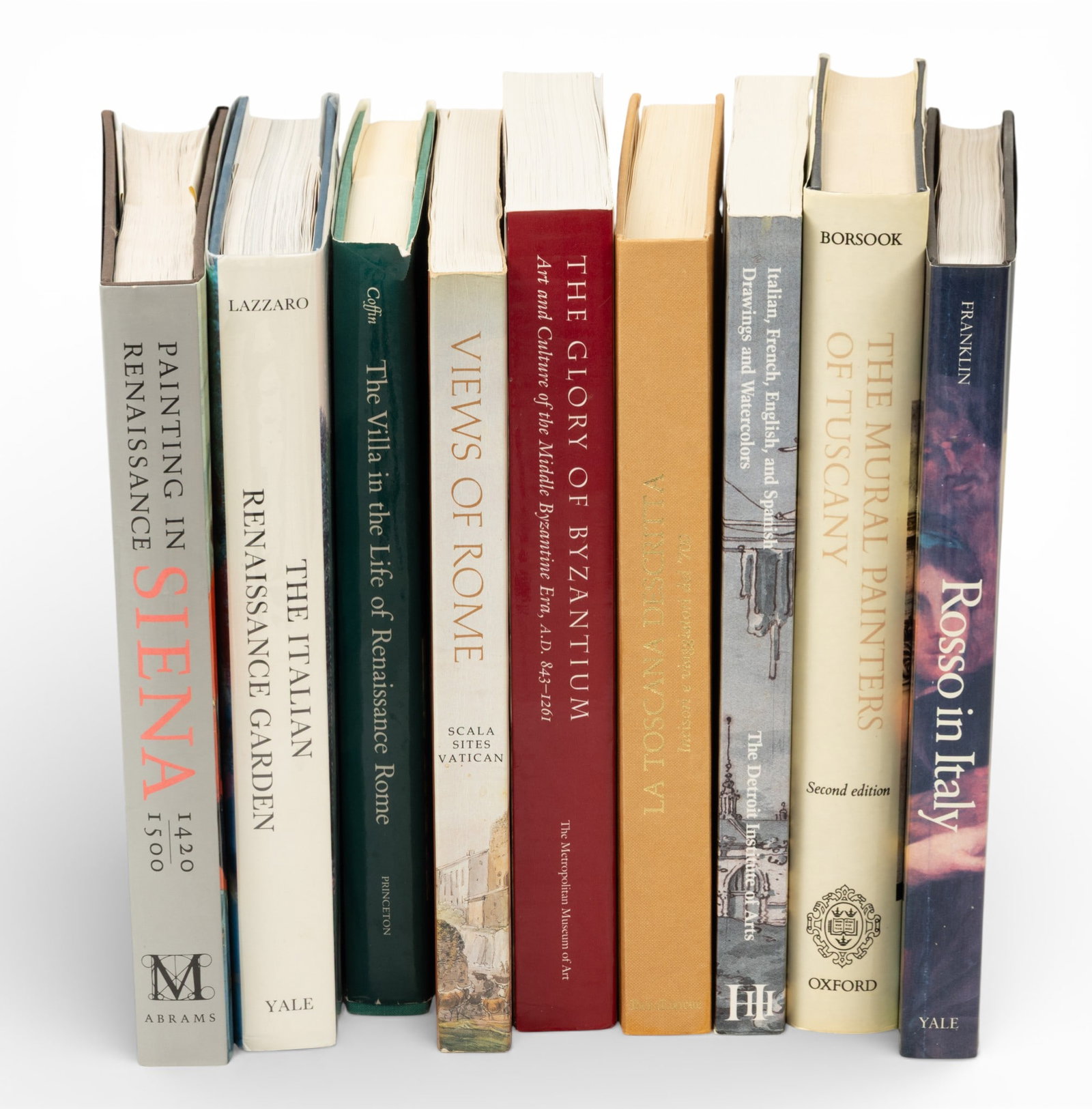 Italian Art Books Various Authors 'Paintings in Renaissance Siena; the Italian Renaissance Garden;: Italian Art Books Various Authors 'Paintings in Renaissance Siena; the Italian Renaissance Garden; the Mural Painters of Tuscany', H 12" W 9" 9 PCS Paintings in Renaissance Siena; The Italian Renaissa