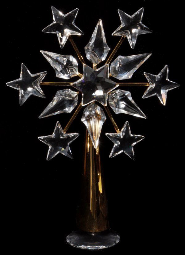 SWAROVSKI CRYSTAL STAR TREE TOPPER, H 6 1/2"