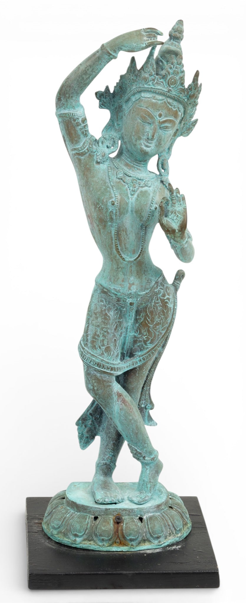 Thailand Bronze Standing Dancer 1960, H 22" 1 PC (1 of 6)