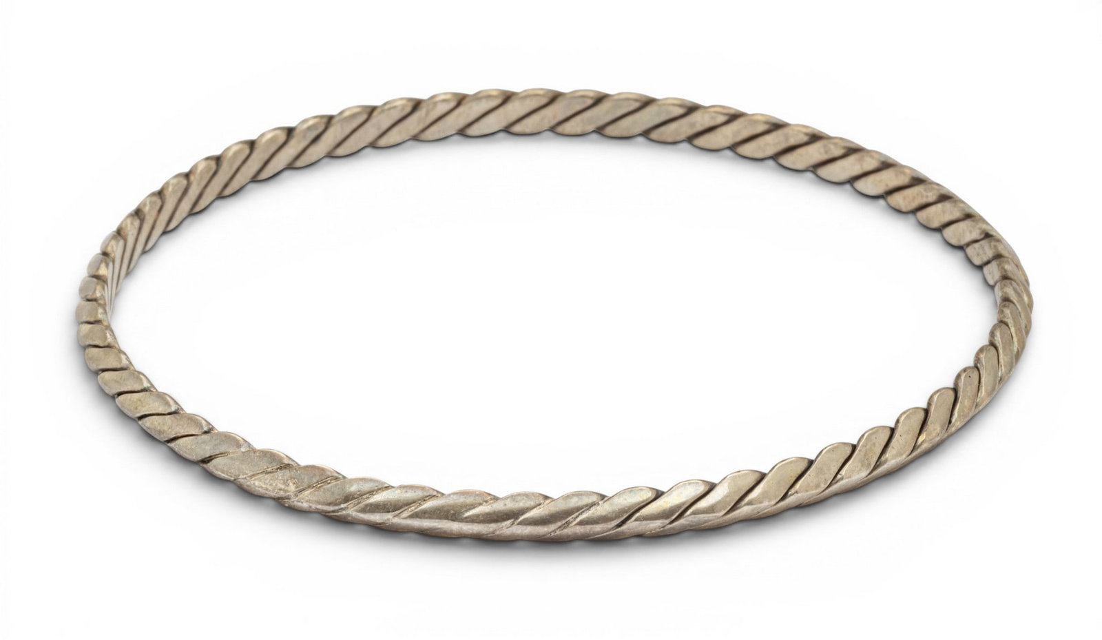 Tiffany & Co. (New York) Sterling Silver Twisted Braid Bracelet Dia. 2.5" (1 of 5)