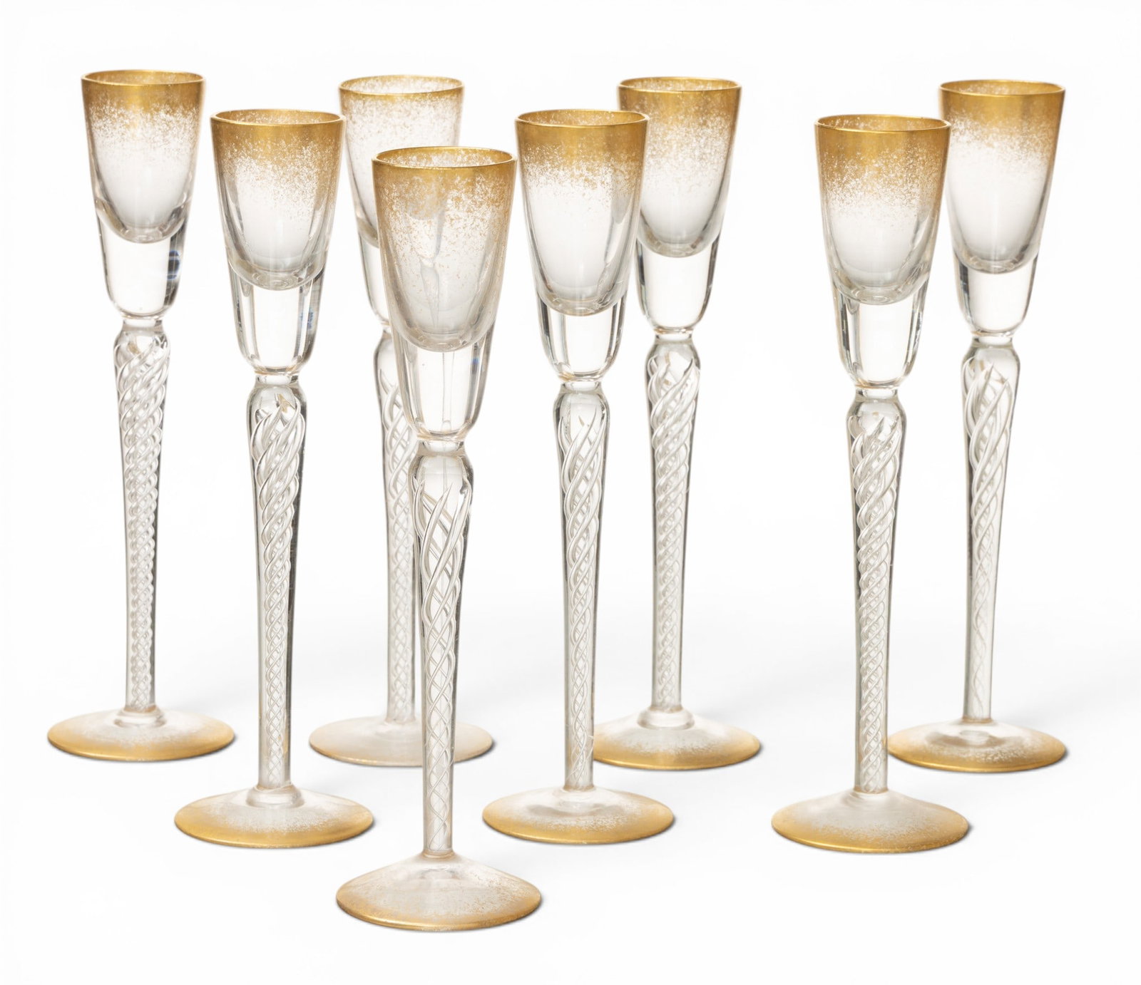 Tall Stem Liquor Glasses Set of Eight H 9" 8 PCS (1 of 3)