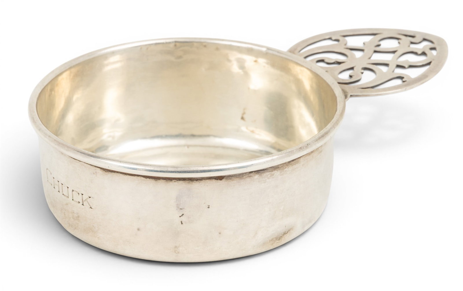 Sterling Silver Porringer Bowl, by RD H 1.5" W 4.5" L 6.25" 3.68 t oz 1 PC (1 of 3)