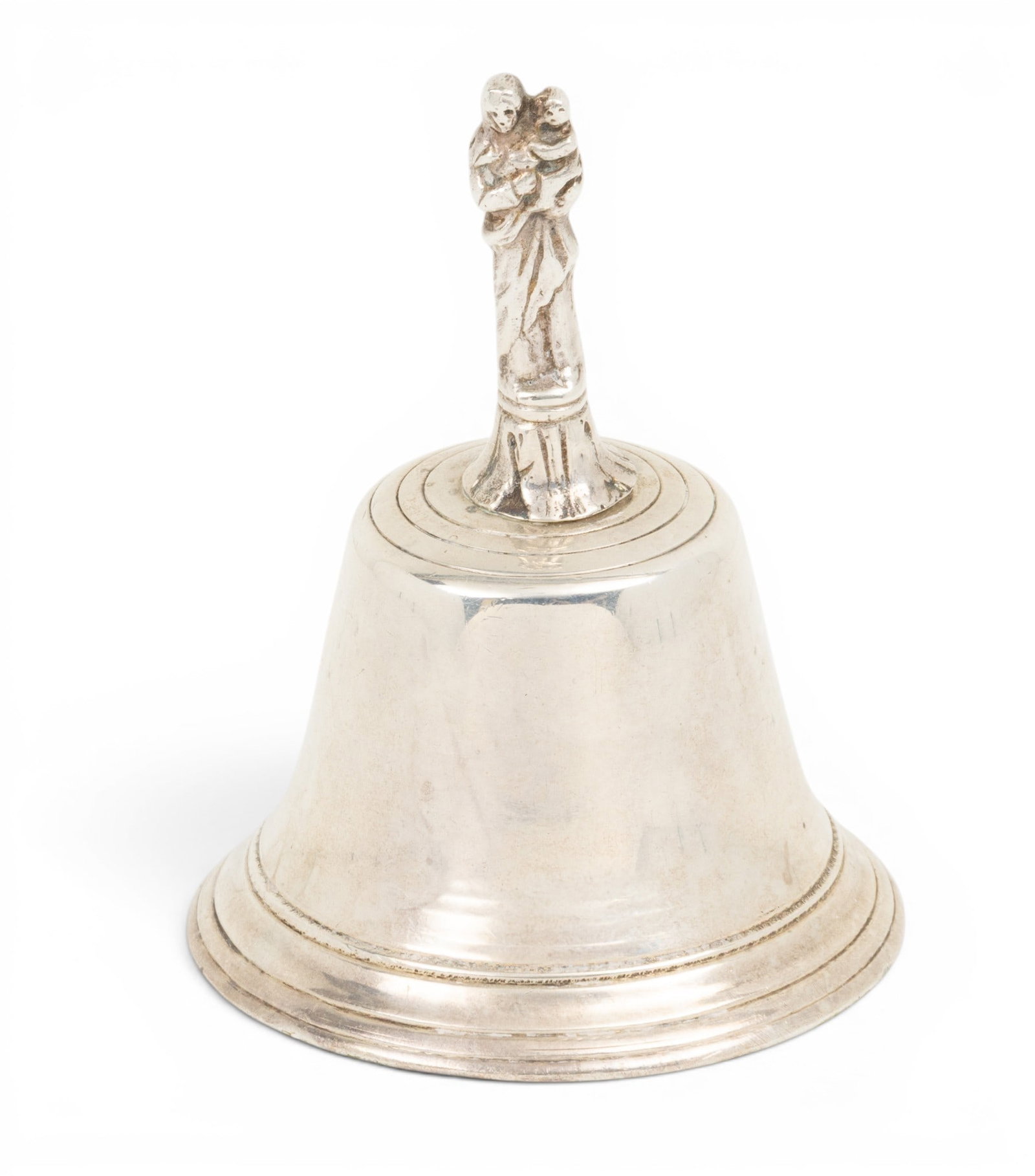 London Dinner Bell Rampant Lion, Leopard Head Maker SC 1891, H 4" 5.6 t oz 1 PC (1 of 6)