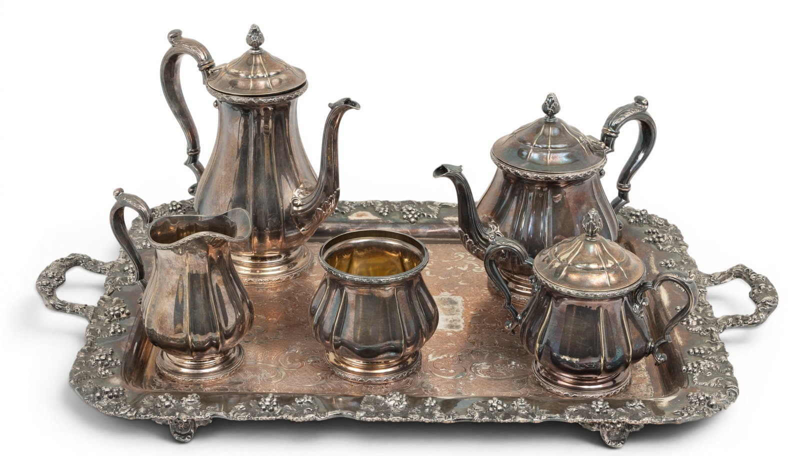 Gorham Electroplate Tea Service Y804 6 PCS (1 of 14)