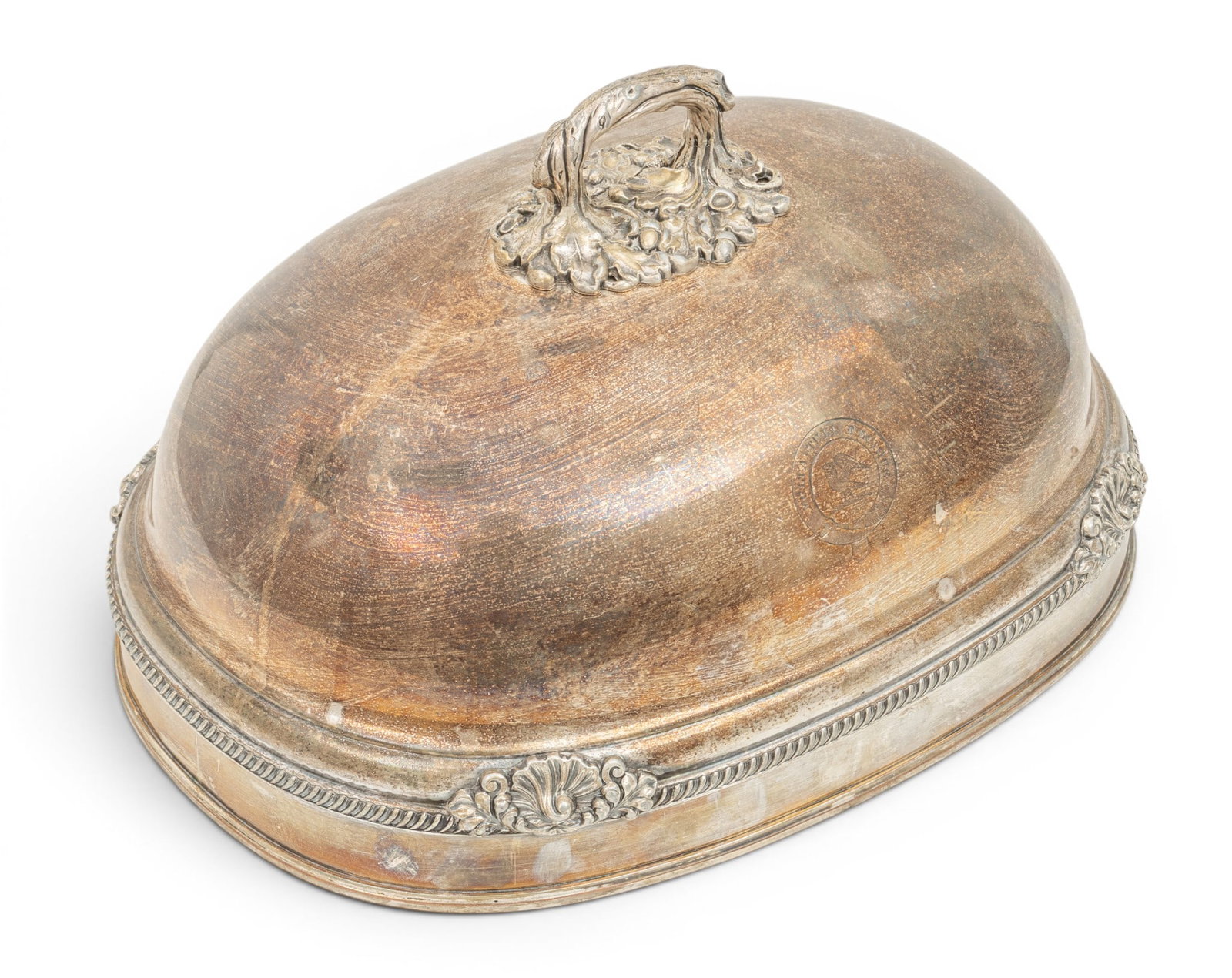 Sheffield Plate Poultry Dome 1910, H 8.5" W 10" L 15" 1 PC (1 of 5)