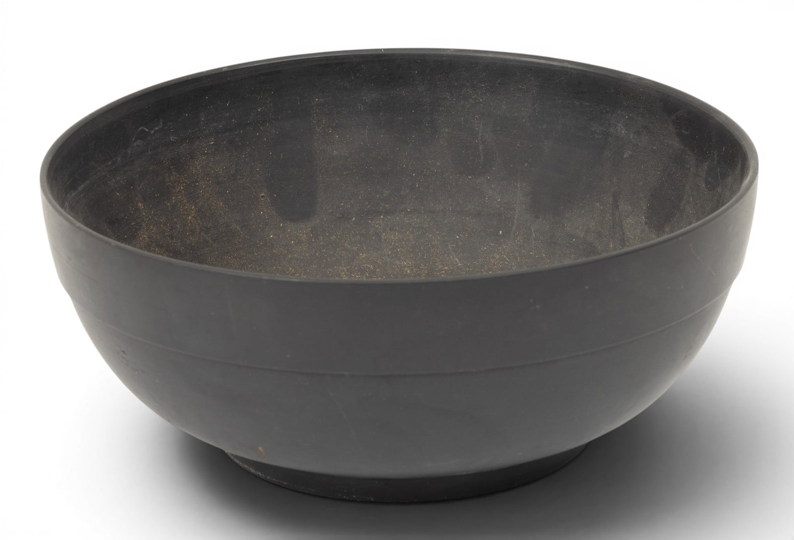 Wedgwood Black Basalt Open Bowl 1960, H 4" Dia. 9.5" (1 of 3)