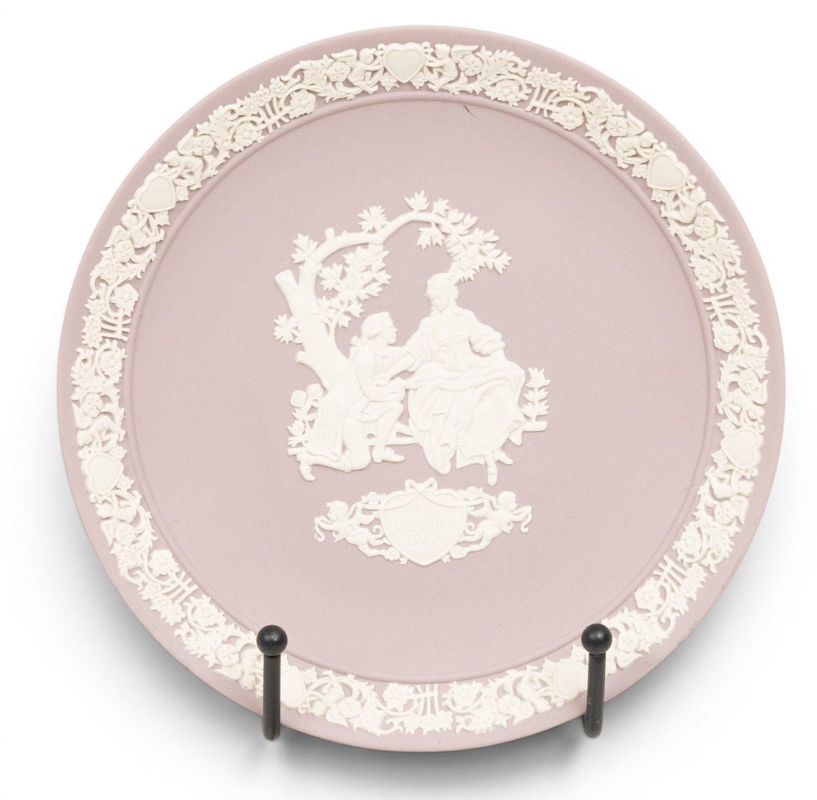 Wedgwood Lavender Cameo Plate, 1982, Dia. 6.5" (1 of 5)