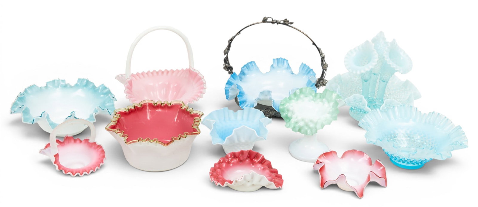 Victorian Art Glass Collection 11 PCS (1 of 10)
