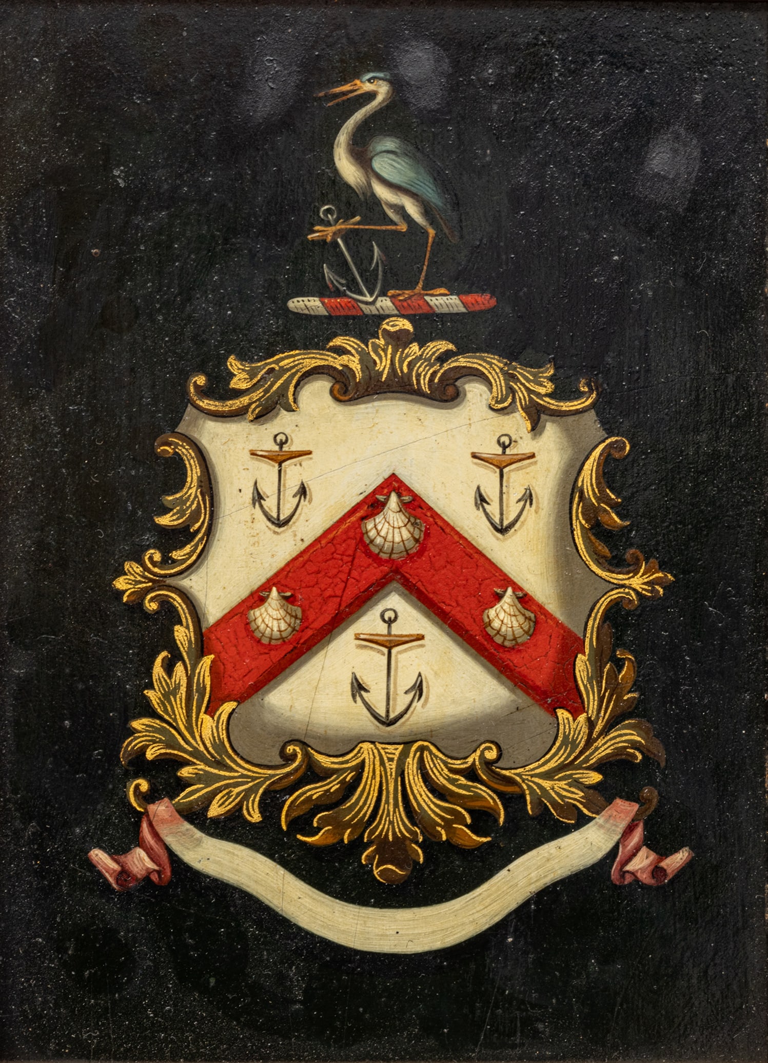 Oil on Masonite 'Crest', H 6.5" W 5": Oil on Masonite 'Crest', H 6.5" W 5" Framed. No signature. Provenance: A Hartland, MI private collector. Dimensions: H 6.5" W 5" Frame Size: H 10" W 8"