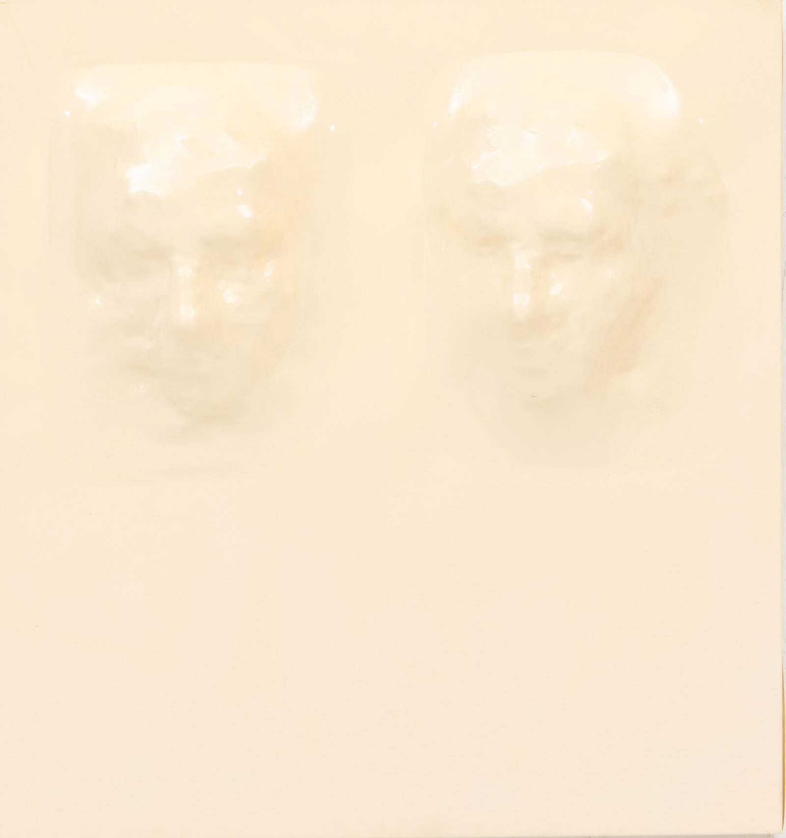 Sergio De Giusti (Italian/American, B. 1941) Vacu-Formed Plastic 1970, 'Two Faces', H 22" W 20.25": Sergio De Giusti (Italian/American, B. 1941) Vacu-Formed Plastic 1970, 'Two Faces', H 22" W 20.25" Depth 4" Signed and dated on verso. Provenance: Property from a Prominent Art & Design Collecto