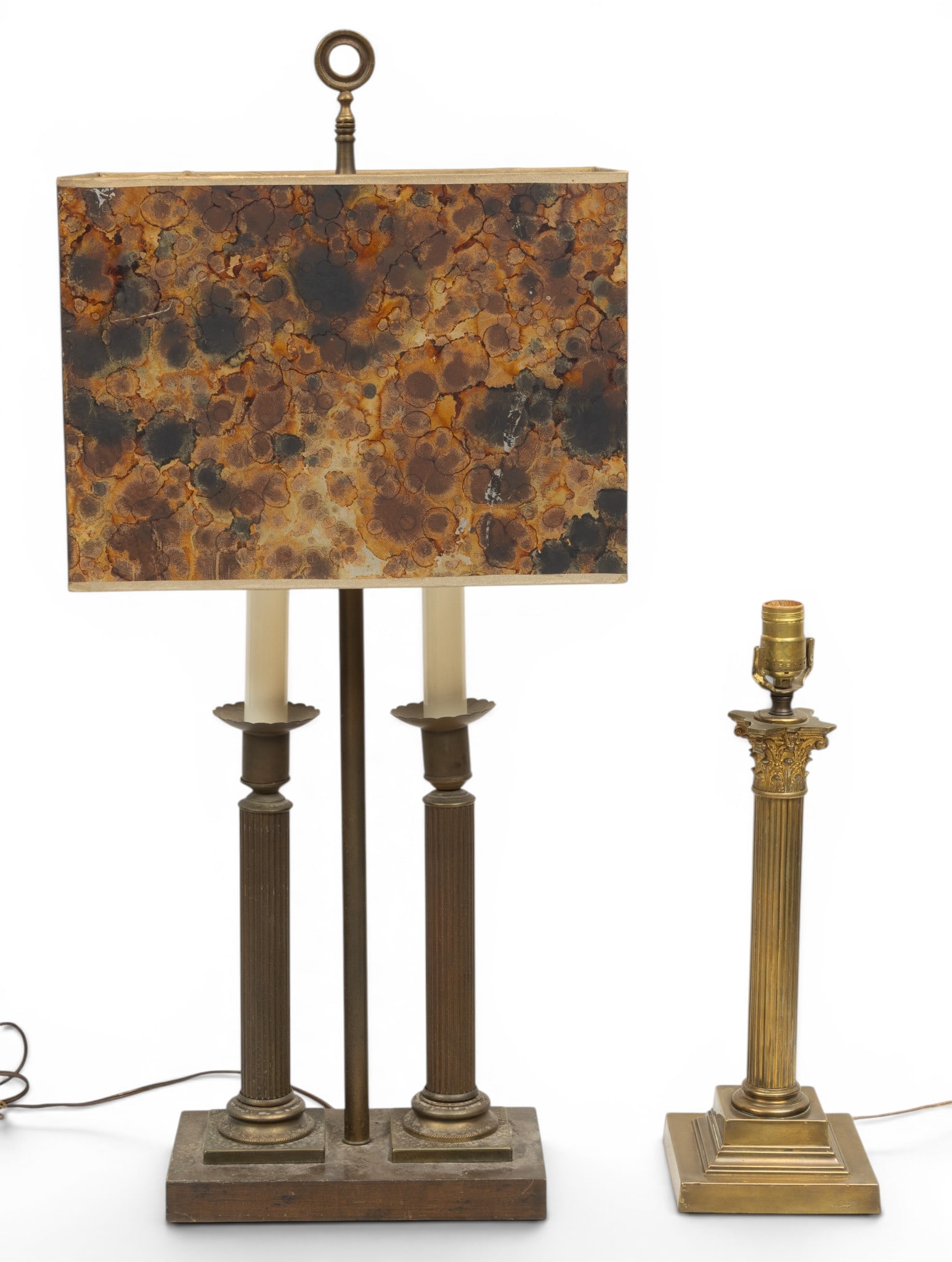 Brass Column Table Lamps 2 PCS (1 of 8)