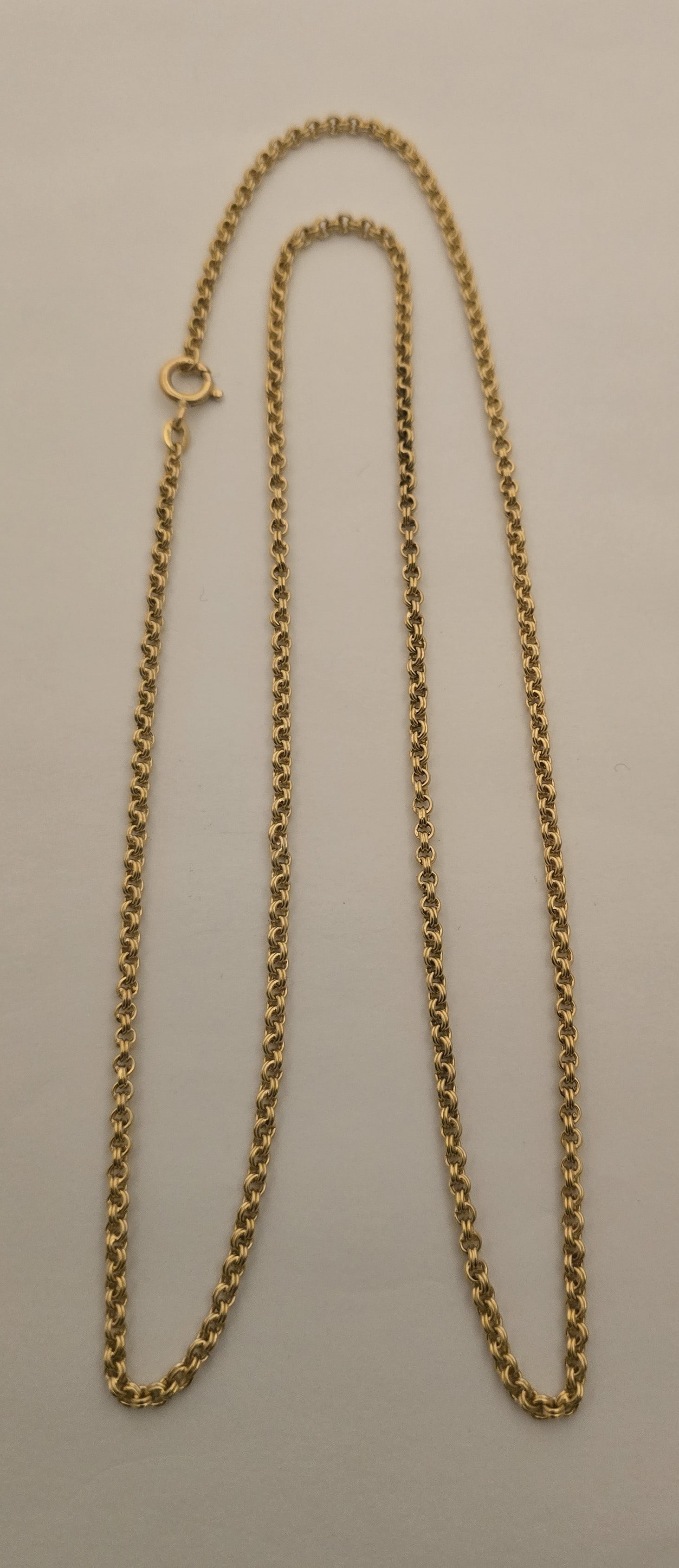 Italian 18k Yellow Gold Double Cable Link Chain Necklace L 26" 19.2 g (1 of 1)